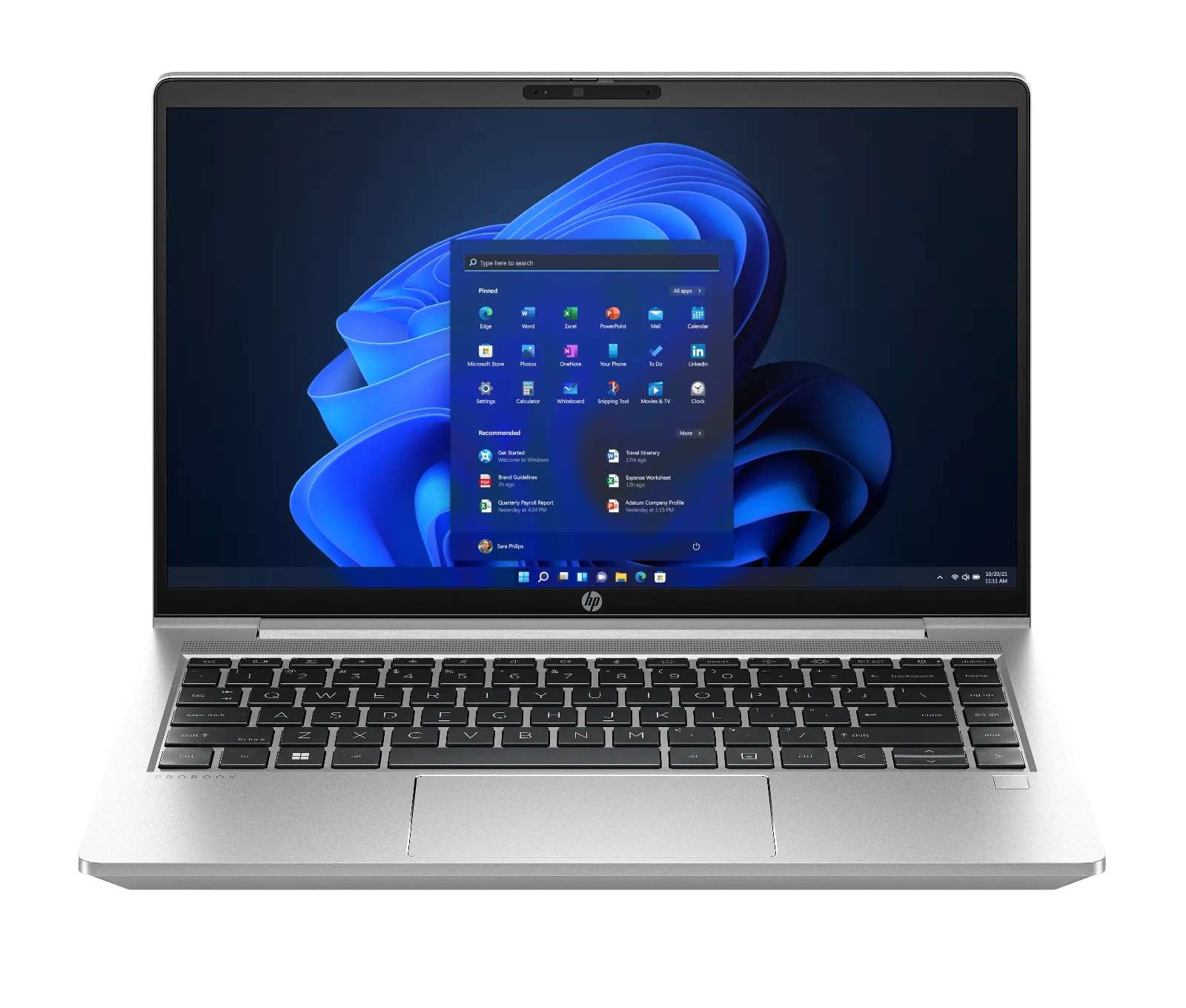 HP ProBook 445 14 inch G10 Notebook PC, front view