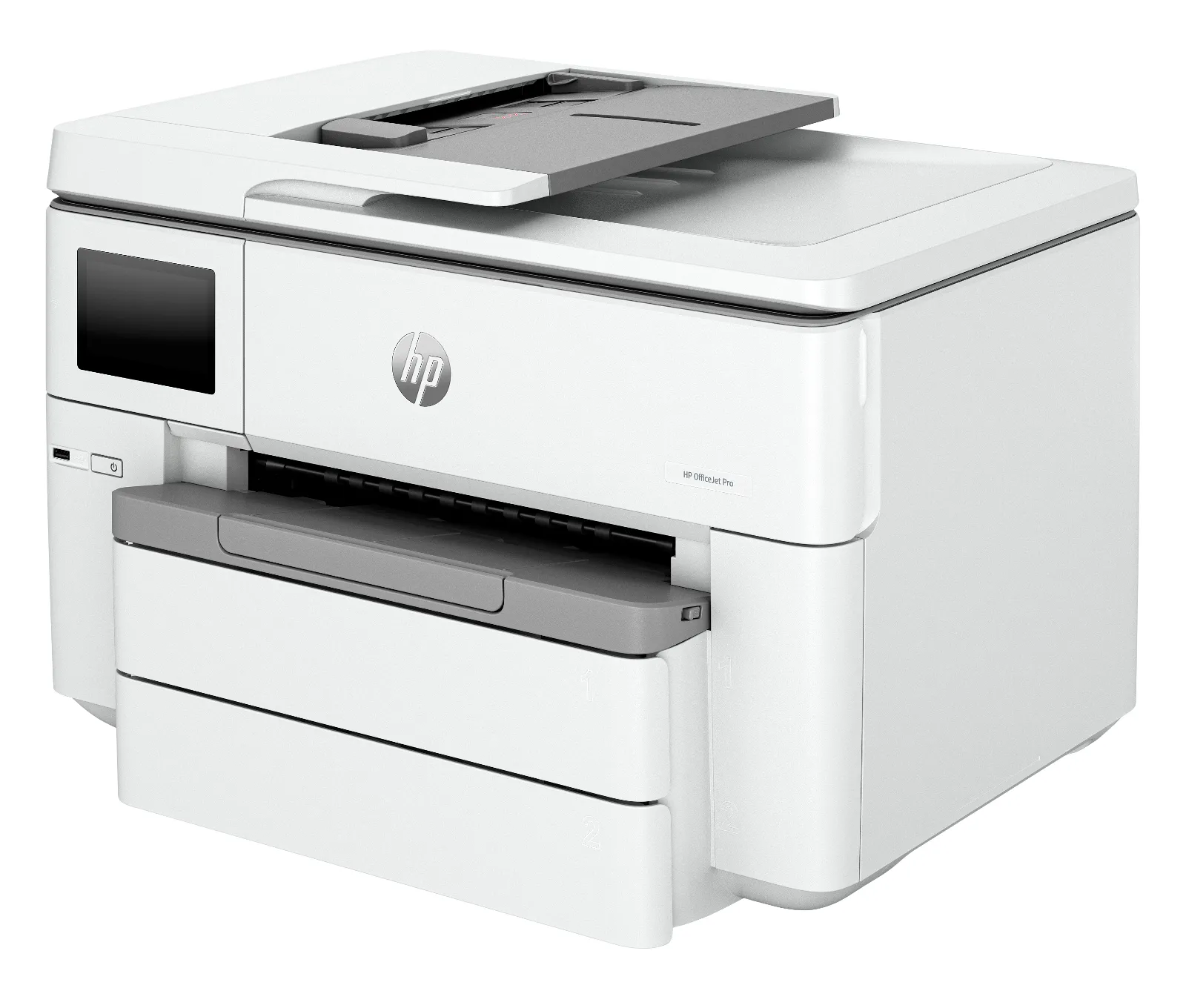 HP OfficeJet Pro 9730e Wide Format All-in-One Printer, left side view