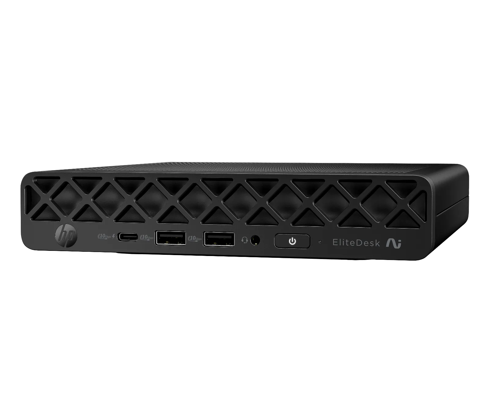 HP EliteDesk 8 Mini G1a Desktop Next Gen AI PC, left side view