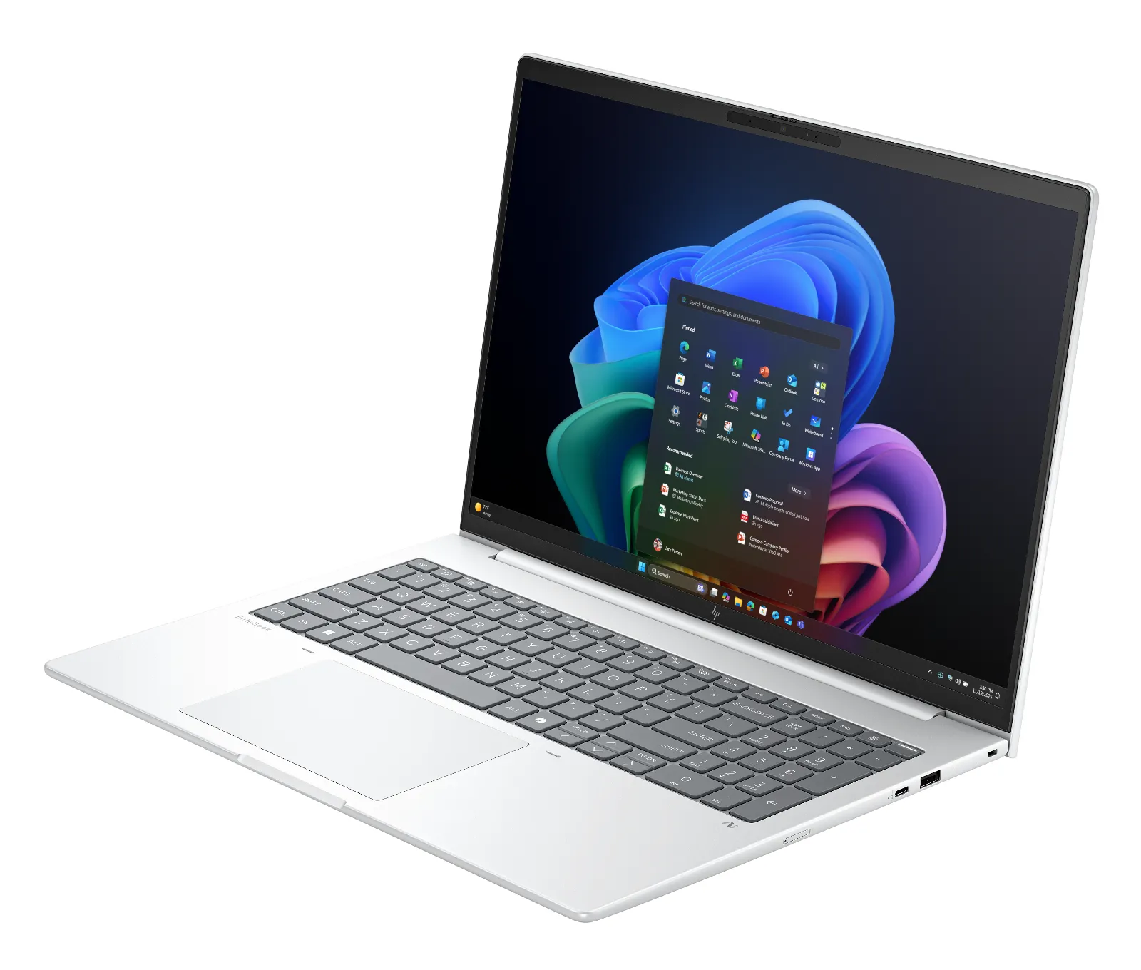 HP EliteBook 8 G1i 16 inch Notebook Next Gen AI PC, left side view