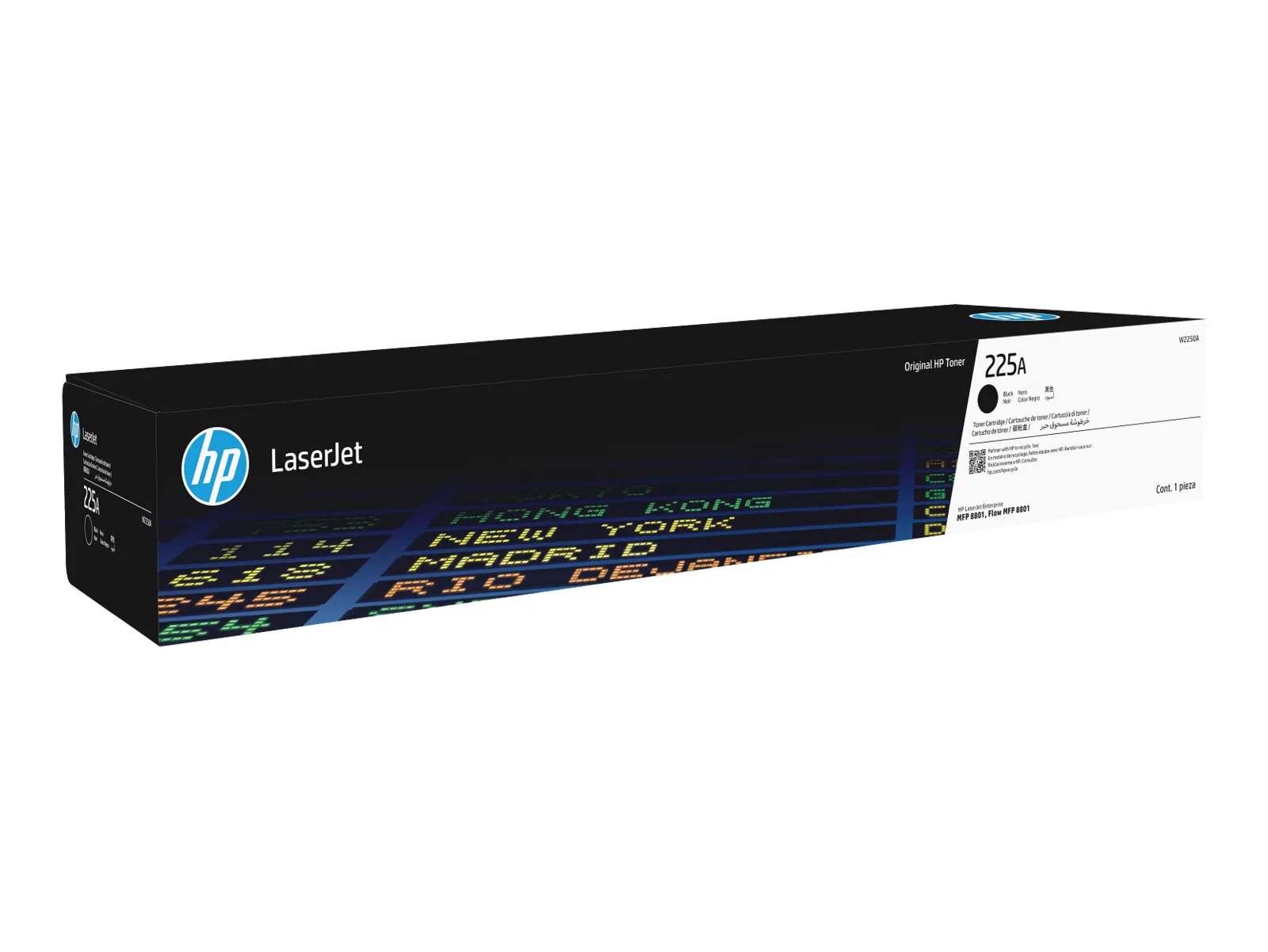 HP 225A Black Original LaserJet Toner Cartridge, front view