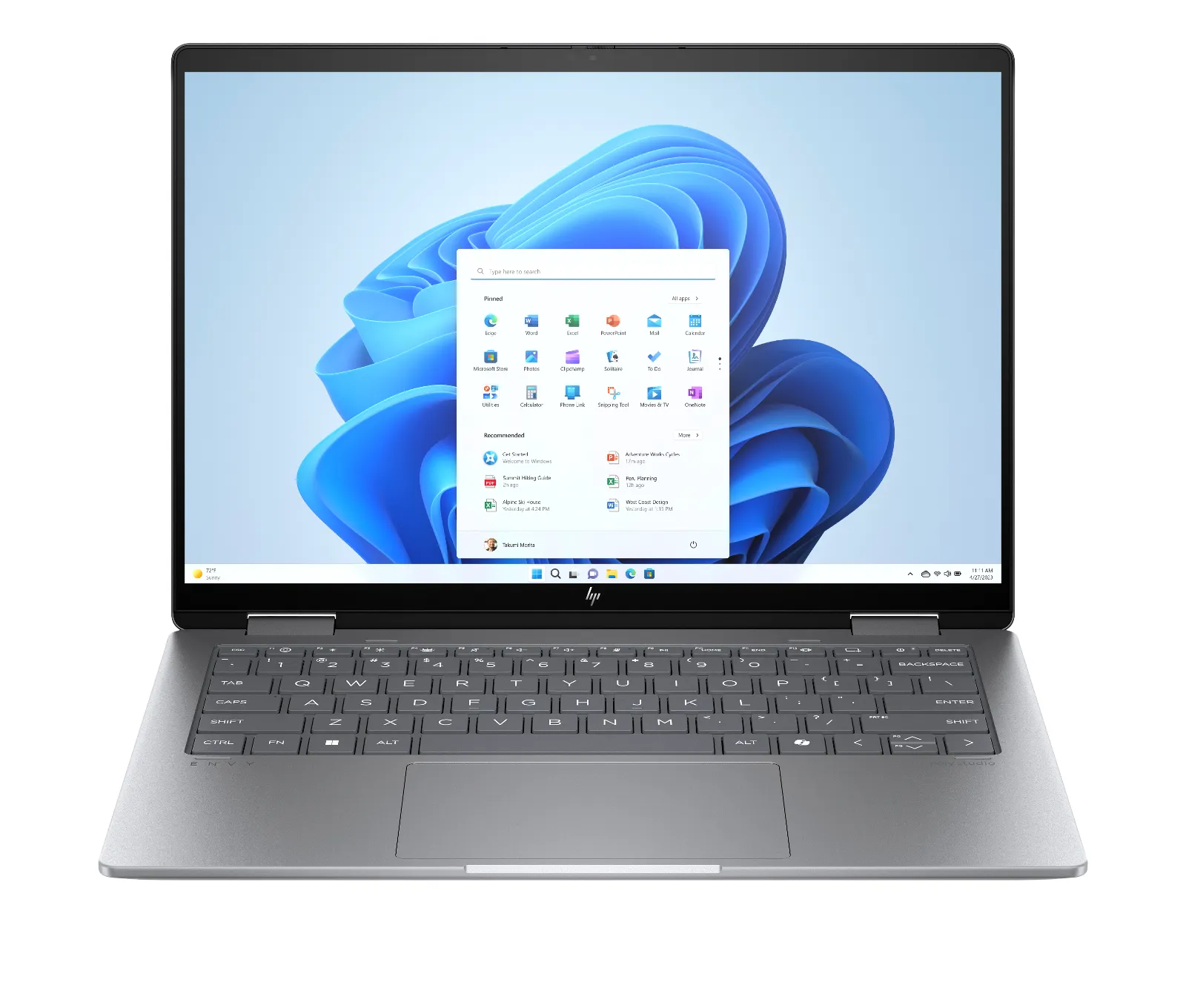 HP Envy x360 2-in-1 Laptop 14-fc0025TU, front view