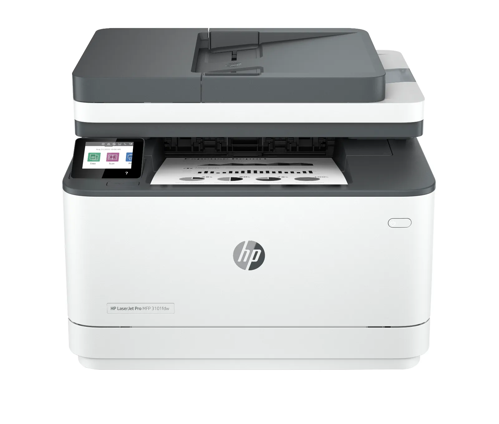 HP LaserJet Pro MFP 3101fdw Printer, front view