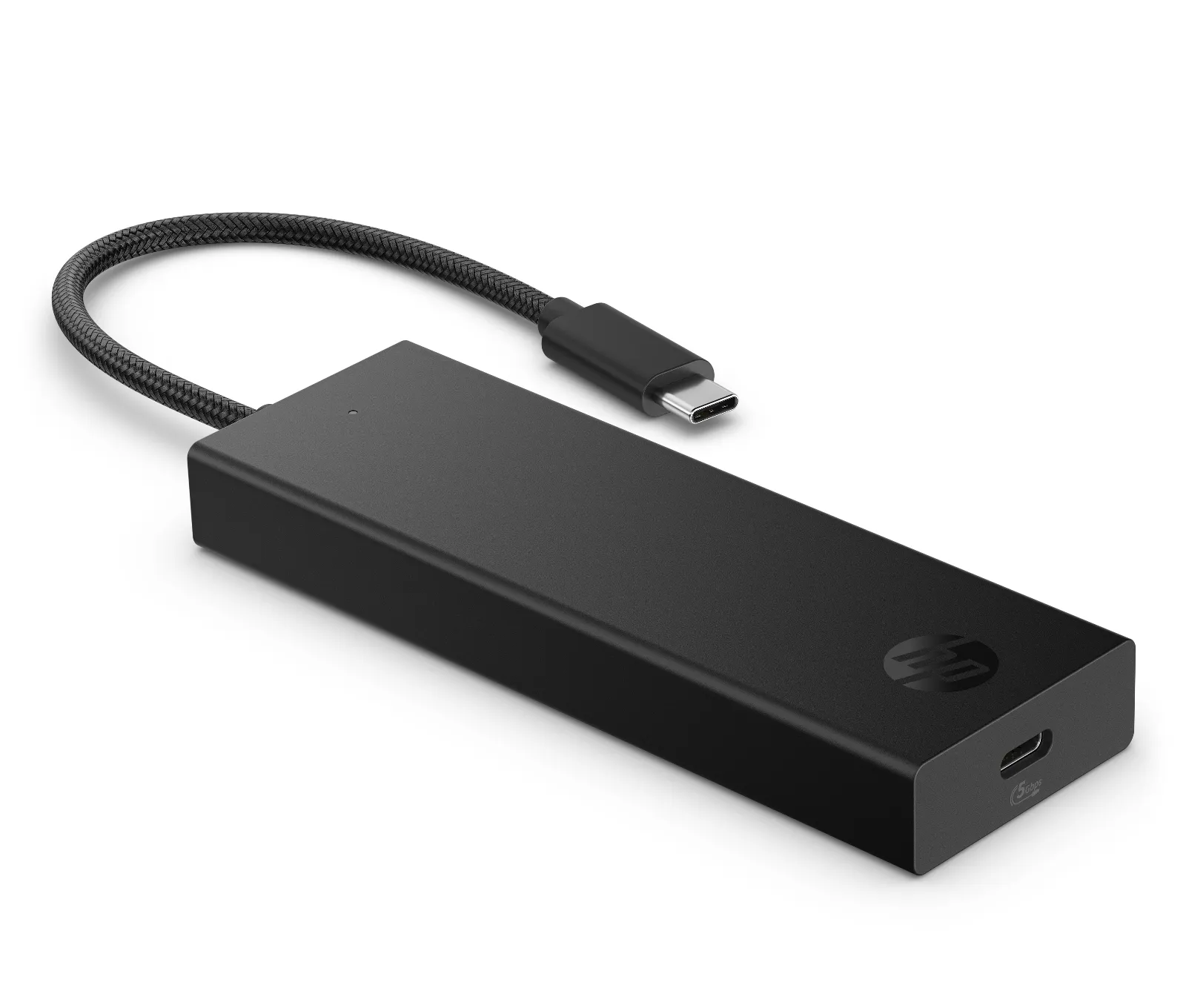 HP Portable USB-C 4K HDMI Hub, right side view