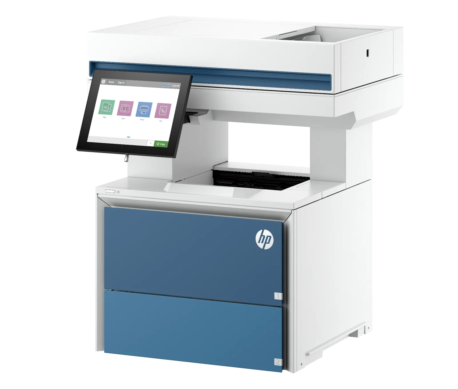 HP LaserJet Enterprise MFP 6600dn Printer, left side view