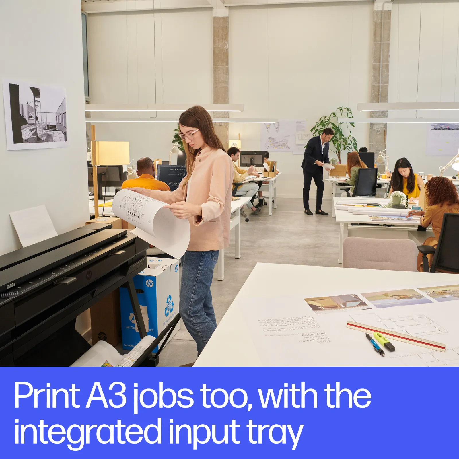 HP Designjet T850 36-in MFP large format printer