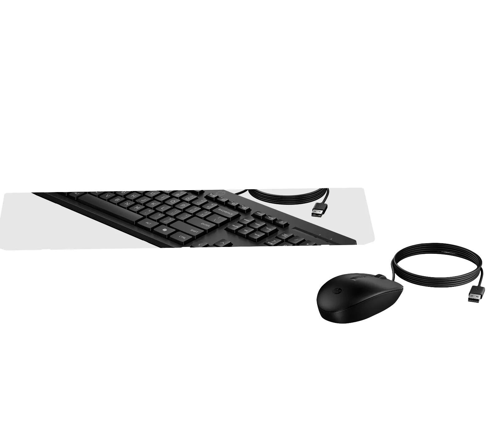 HP 225 Wired Mouse and Keyboard Combo, right side view