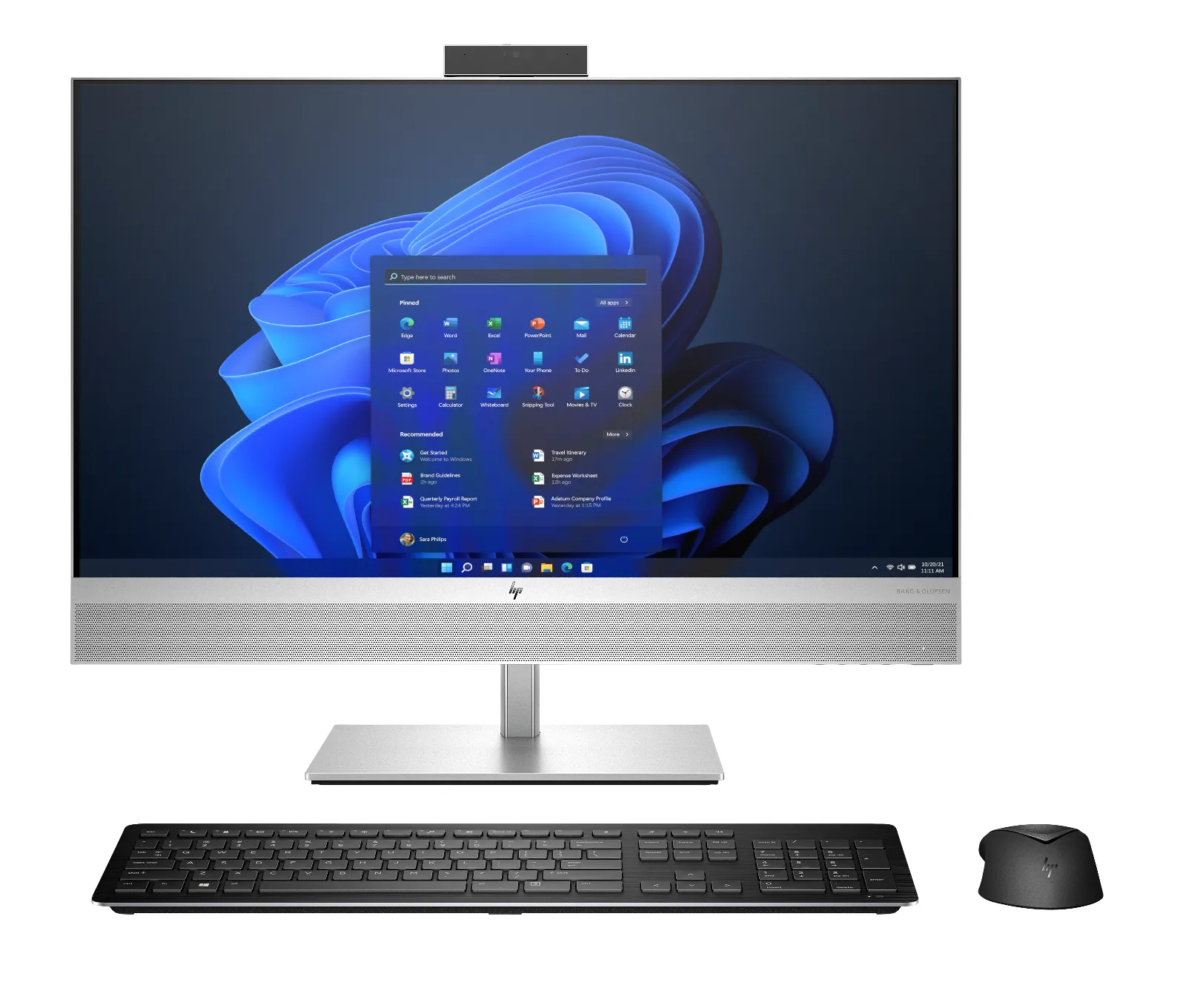 HP EliteOne 870 G9 All-in-One PC, front view