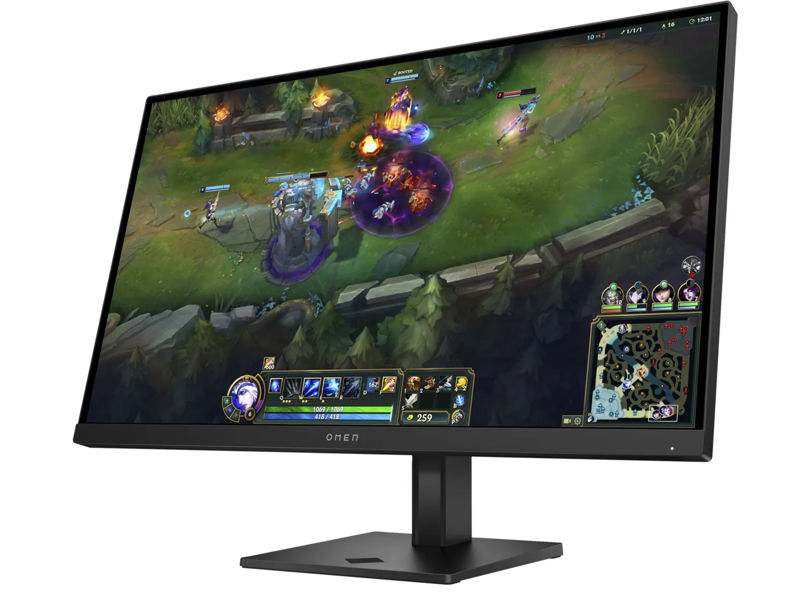 OMEN 27 inch FHD 180Hz Gaming Monitor - OMEN 27 G2, left side view