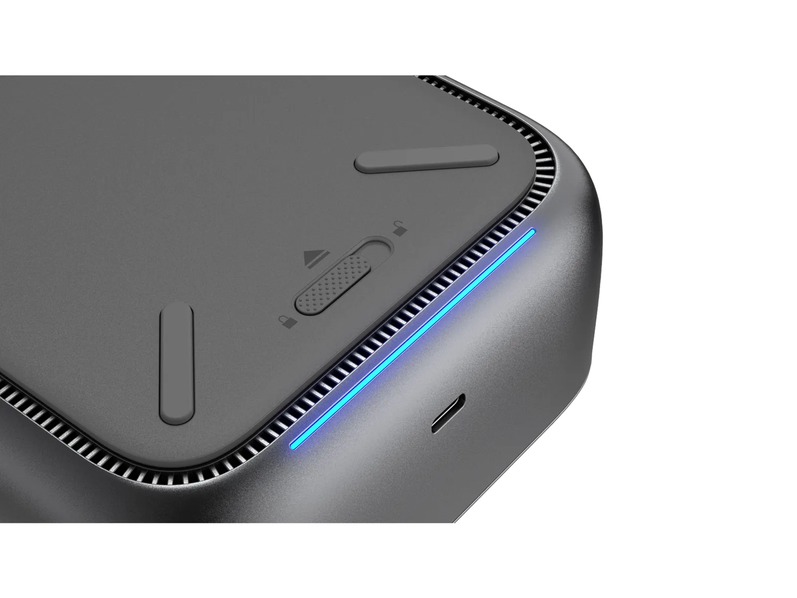 HP Thunderbolt 4 Ultra 180W G6 Dock, underside view