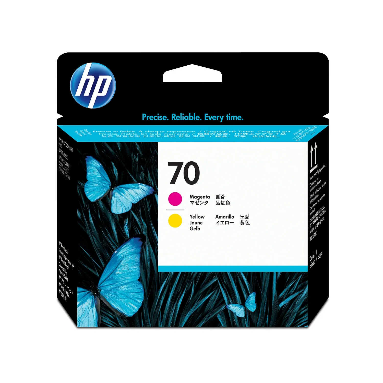 HP 70 Magenta and Yellow DesignJet Printhead print head