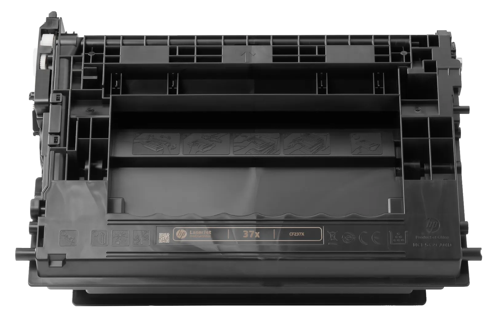 HP 37X High Yield Black Original LaserJet Toner Cartridge, front view