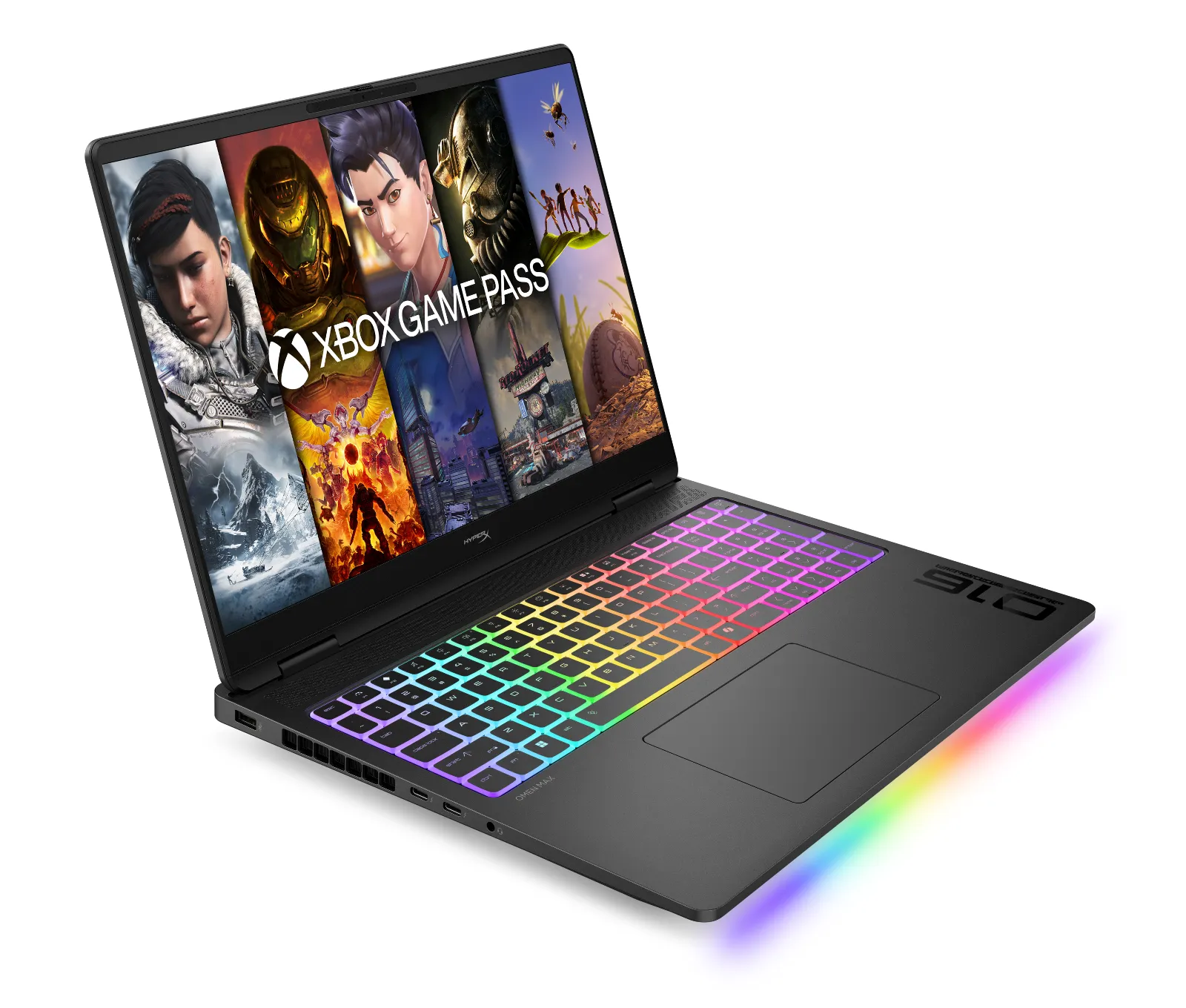 HyperX OMEN MAX 16 inch Gaming Laptop PC 16-ah1013TX, right side view