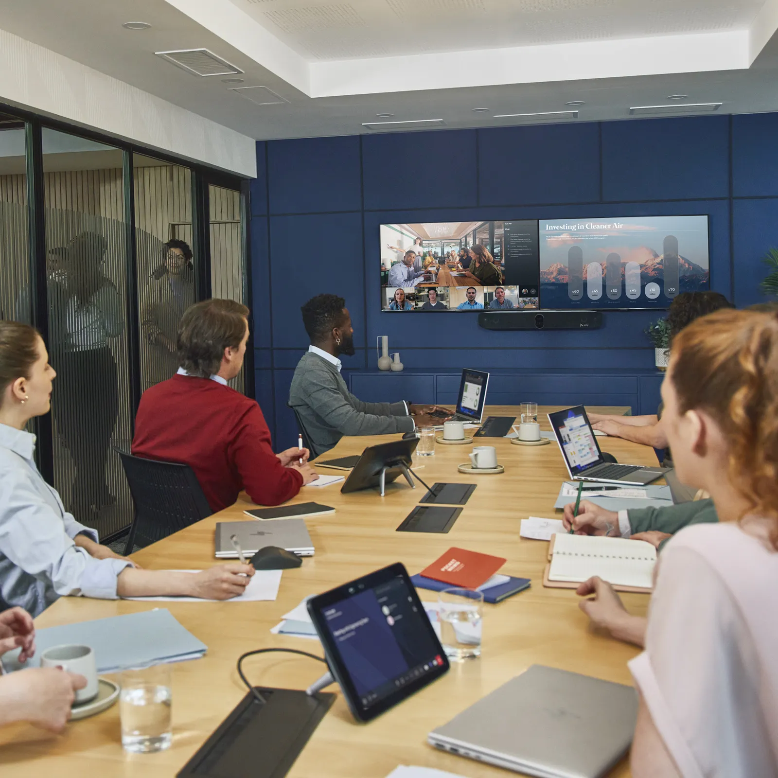 HP Poly Studio X72 All-In-One Video Bar video conferencing system