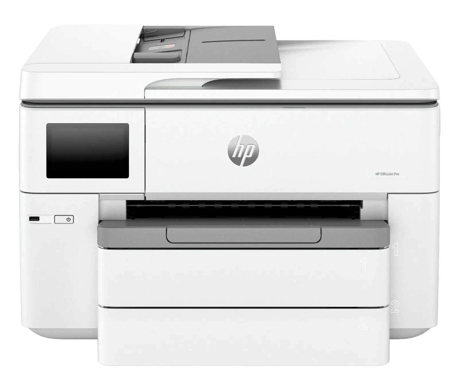 HP OfficeJet Pro 9730e Wide Format All-in-One Printer, front view