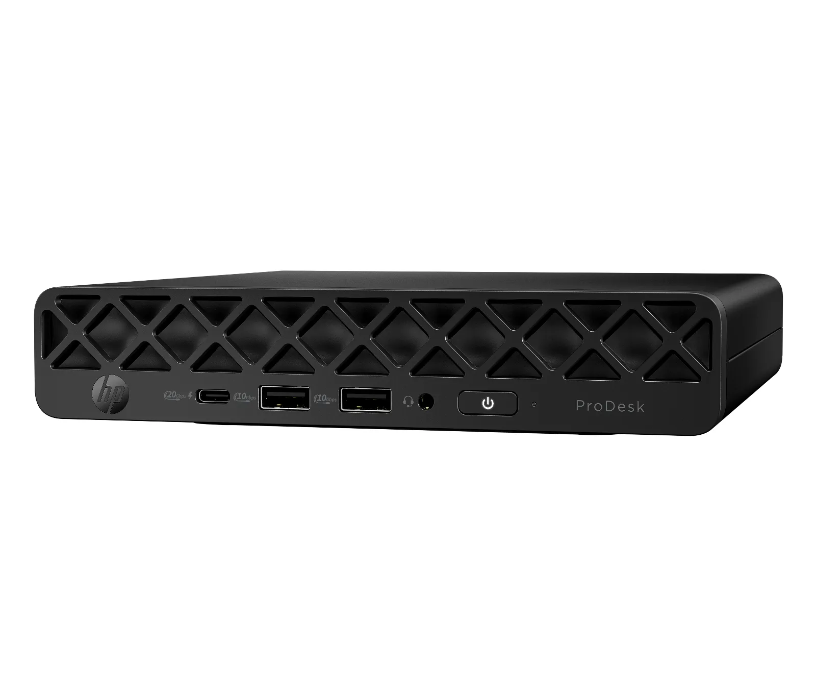 HP ProDesk 4 Mini G1i Desktop AI PC, left side view