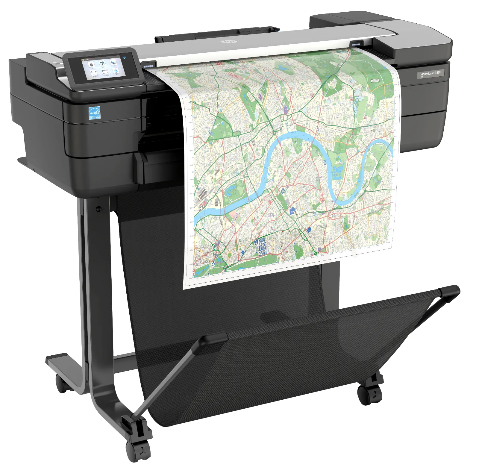 HP DesignJet T830 24-in Multifunction Printer, left side view