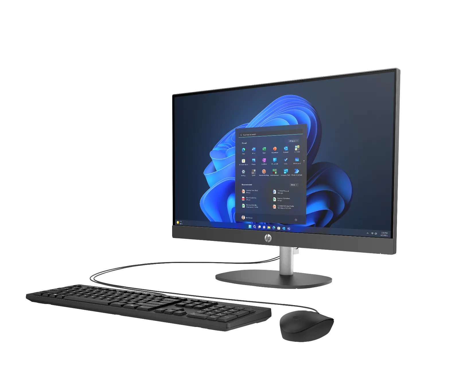 HP ProOne 240 G10 Desktop PC, left side view