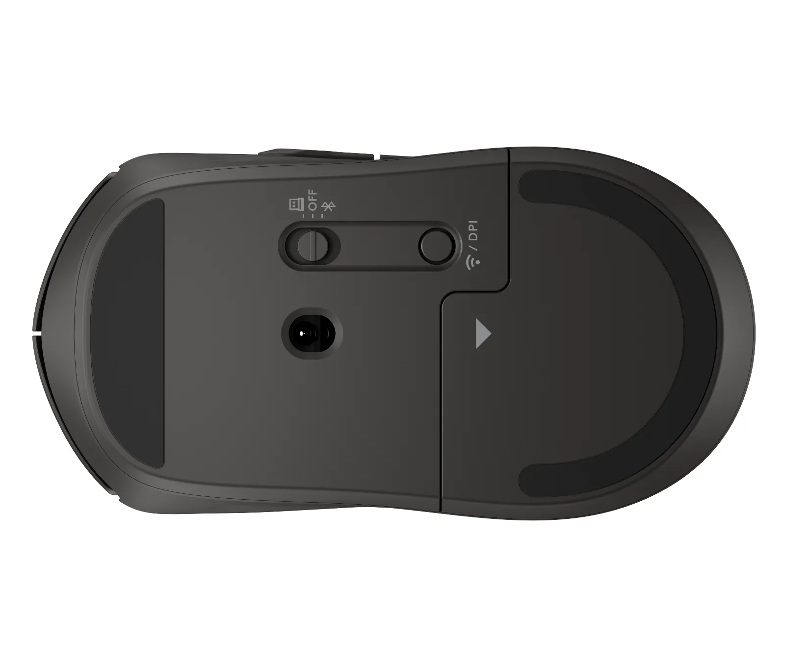 HP 400 Quiet Wireless Mouse, underside view