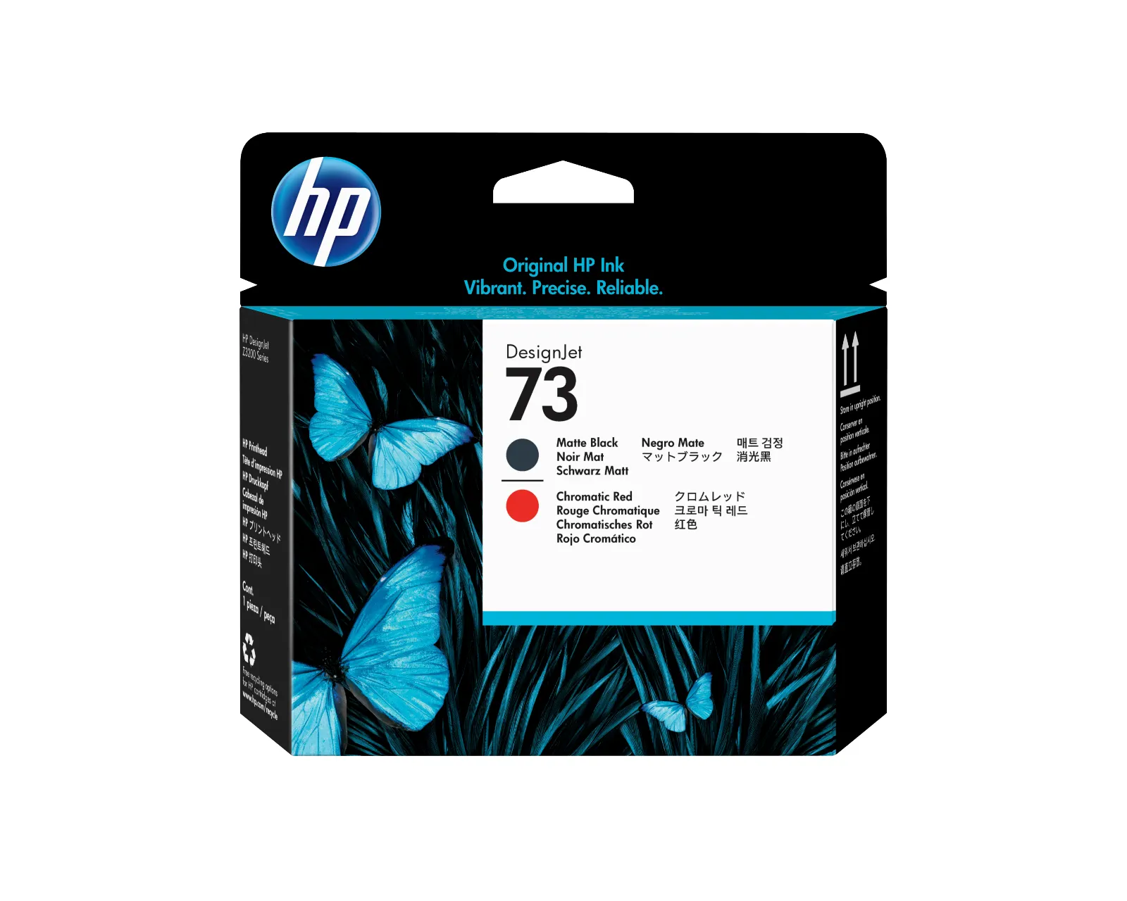 HP 73 Matte Black and Chromatic Red DesignJet Printhead print head