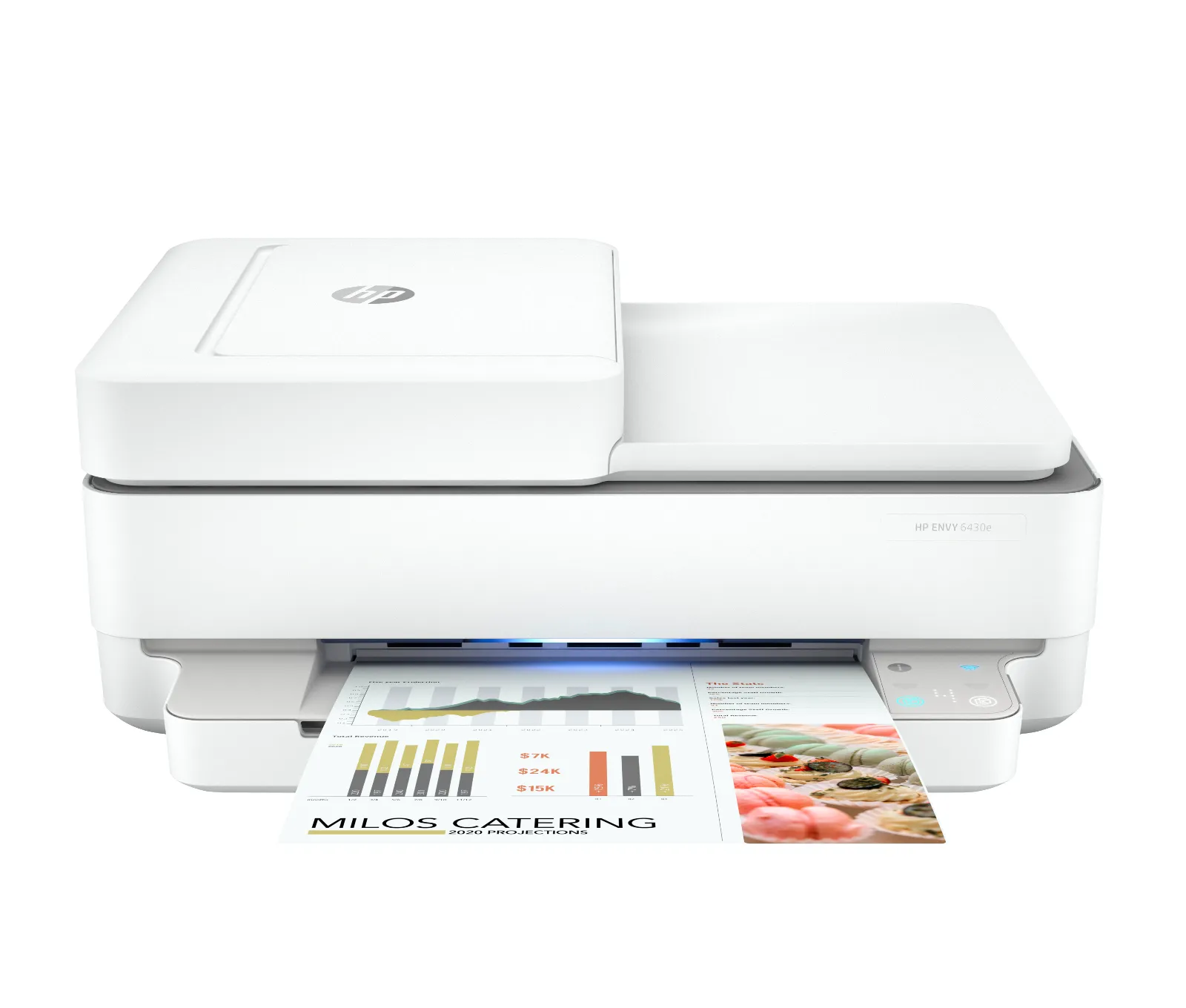 HP ENVY 6430e All-in-One Printer, front view