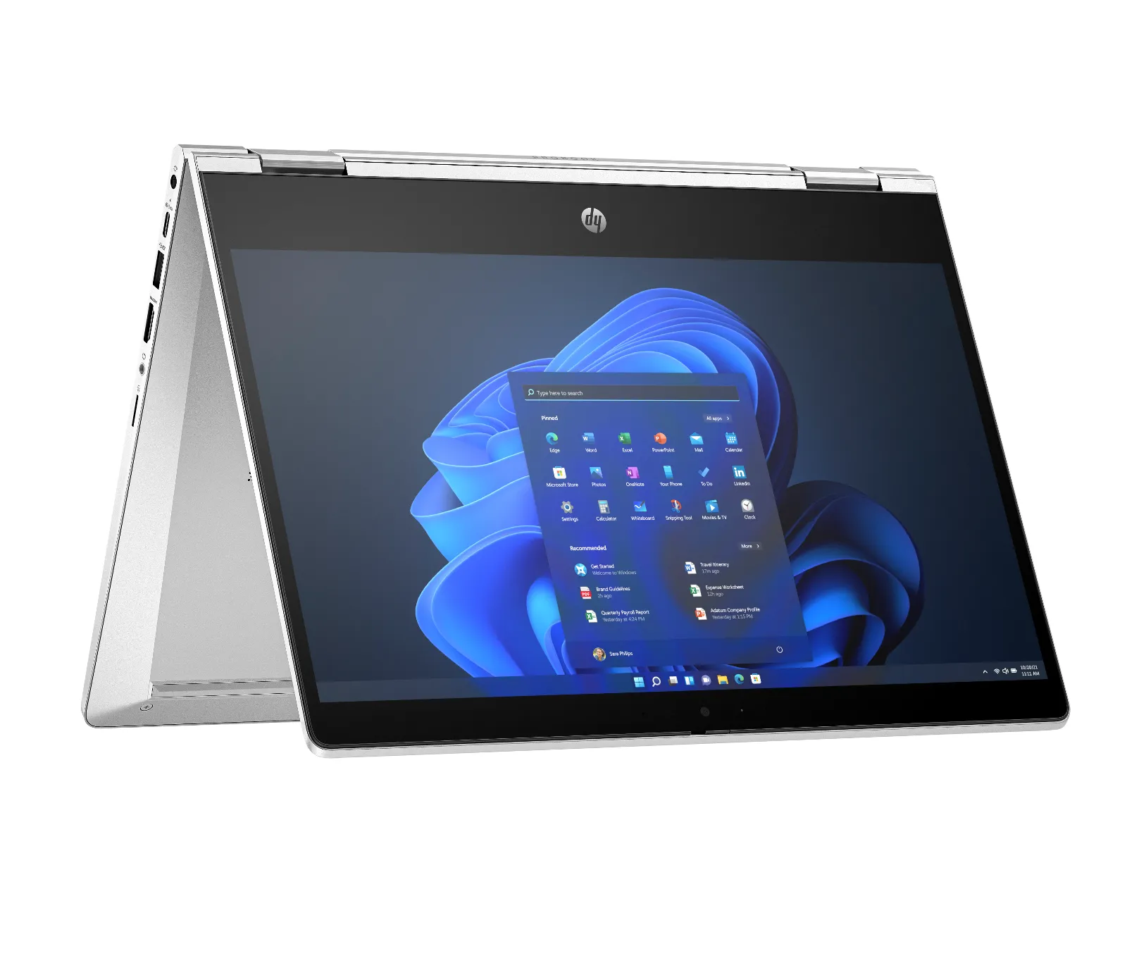 HP Pro x360 435 13.3 inch G10 Notebook PC, rear view