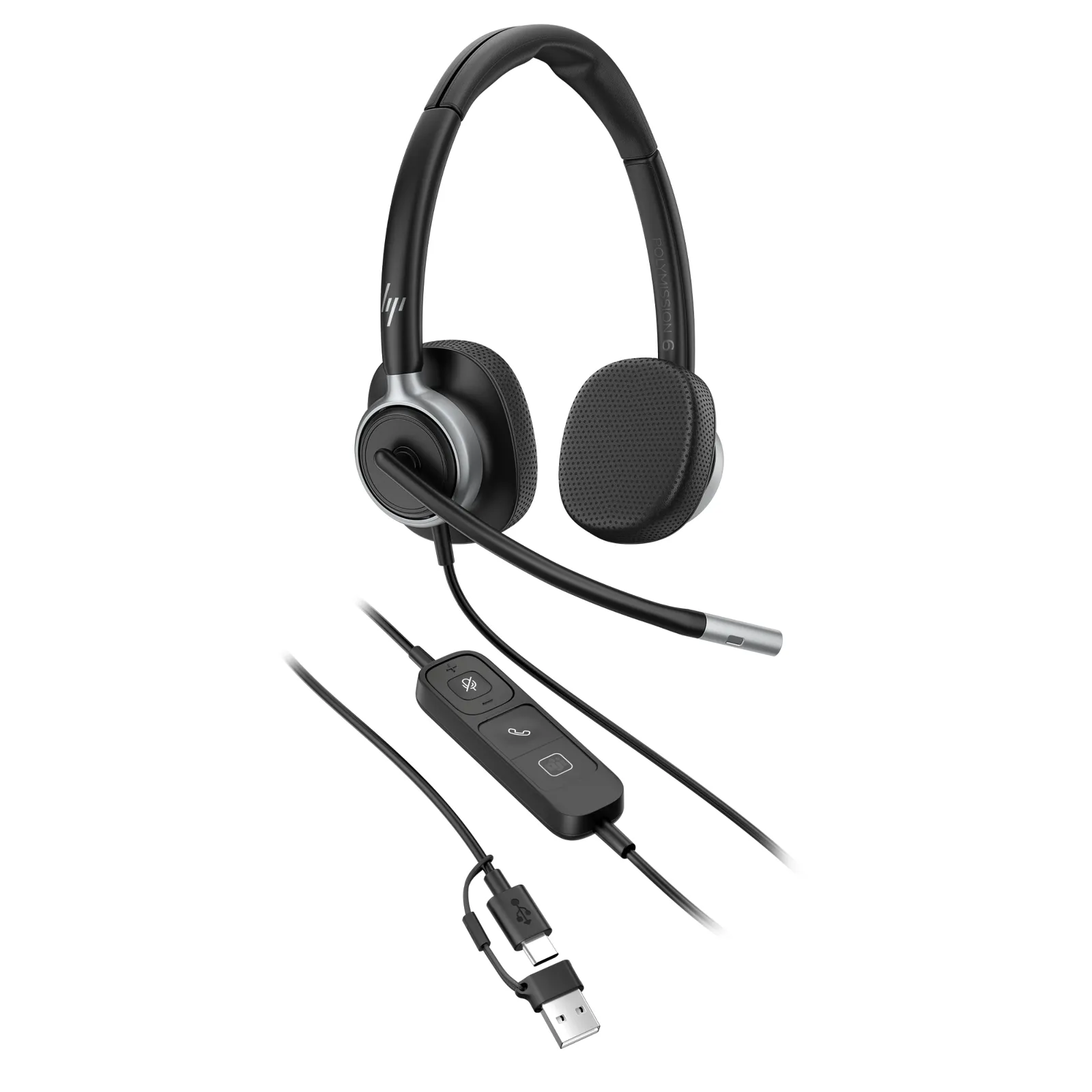HP Poly Mission 625 Stereo USB Wired Headset