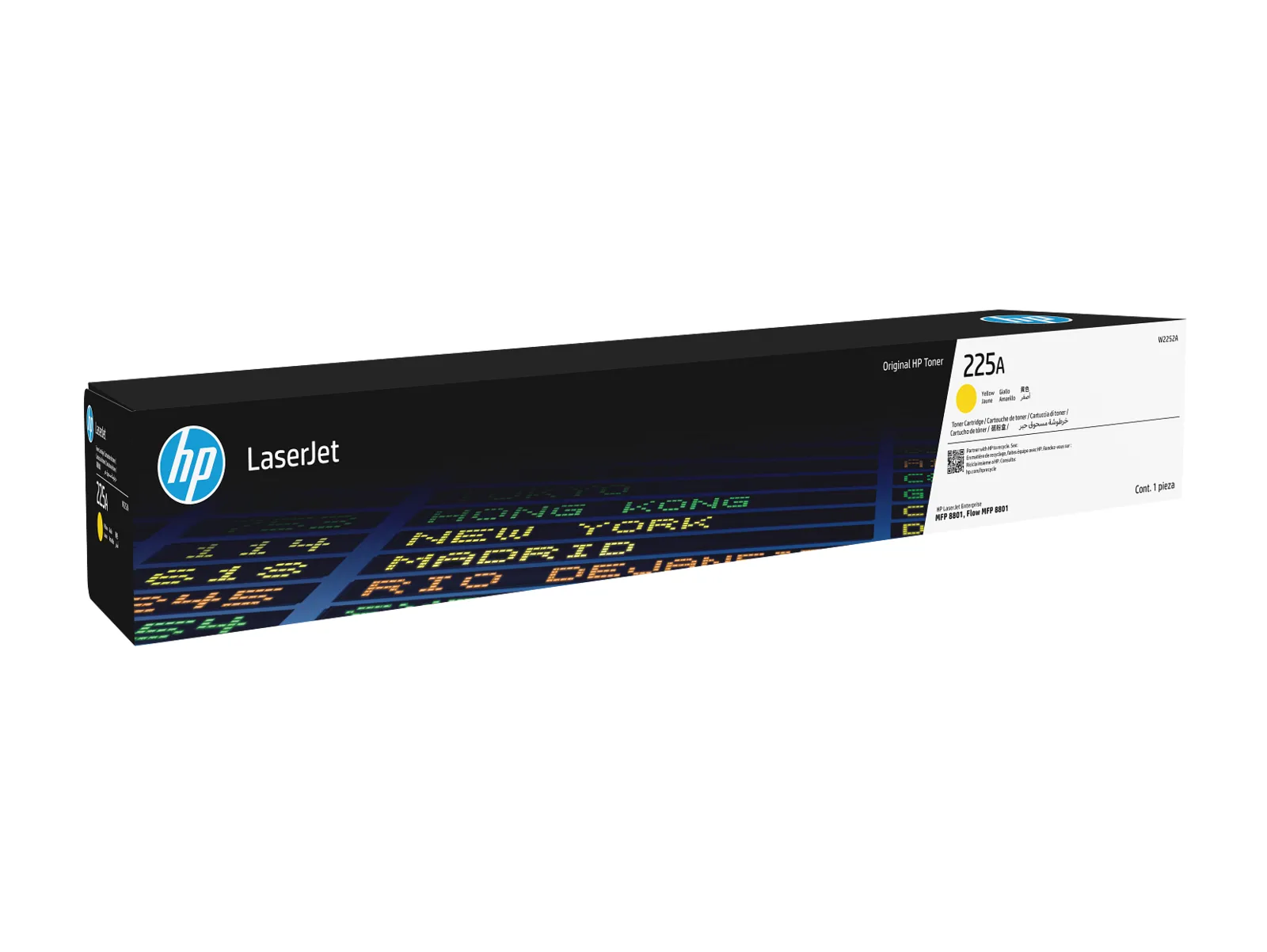 HP 225A Yellow Original LaserJet Toner Cartridge, front view
