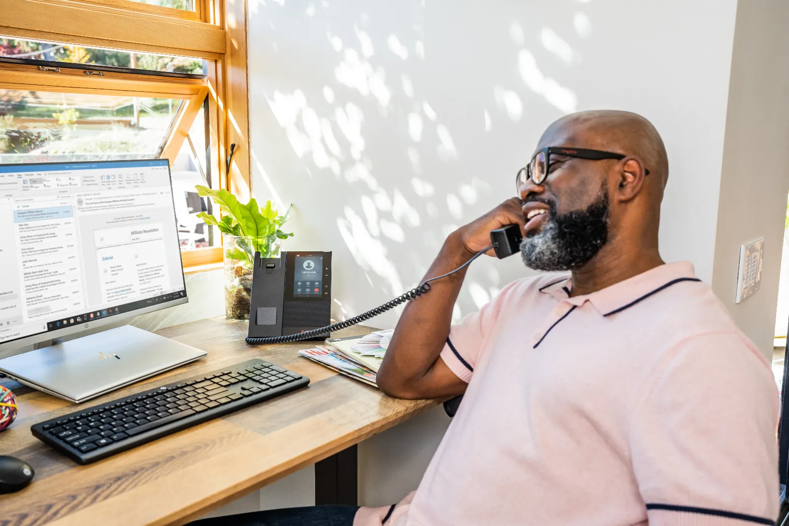 HP Poly CCX 505 Business Media Phone for Microsoft Teams and PoE-enabled IP phone
