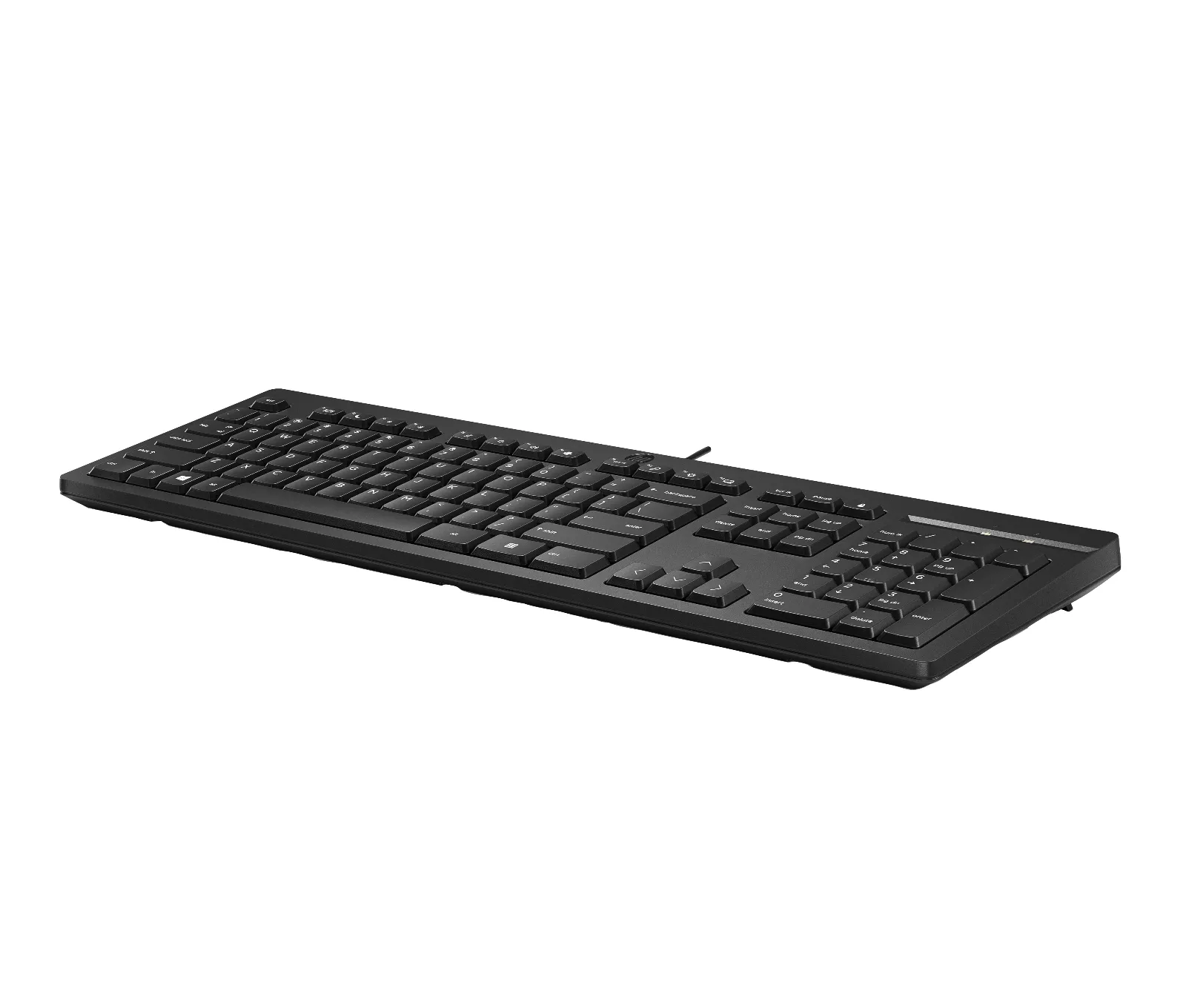 HP 125 Wired Keyboard, left side view