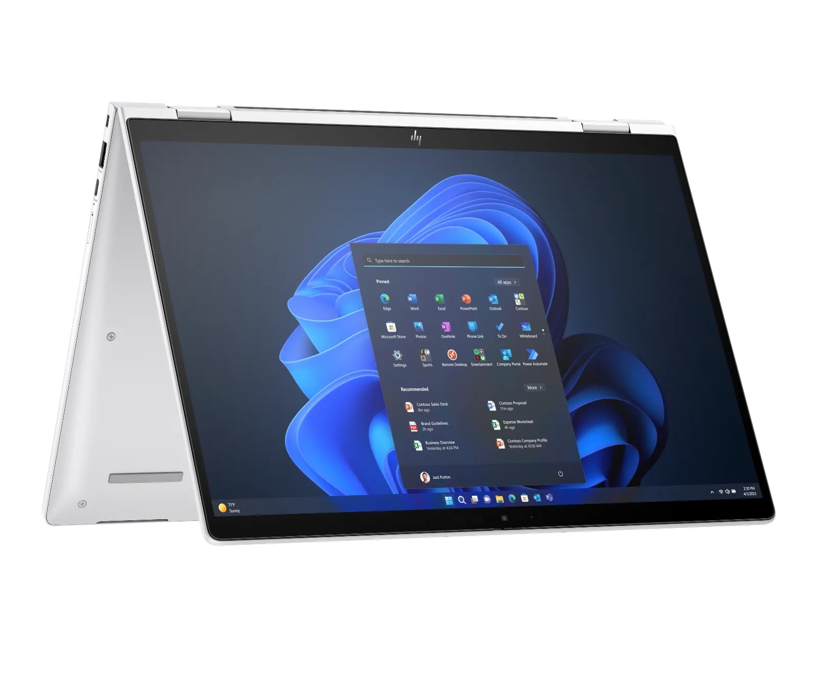 HP Elite x360 1040 14 inch G11 2-in-1 Notebook PC, right side view
