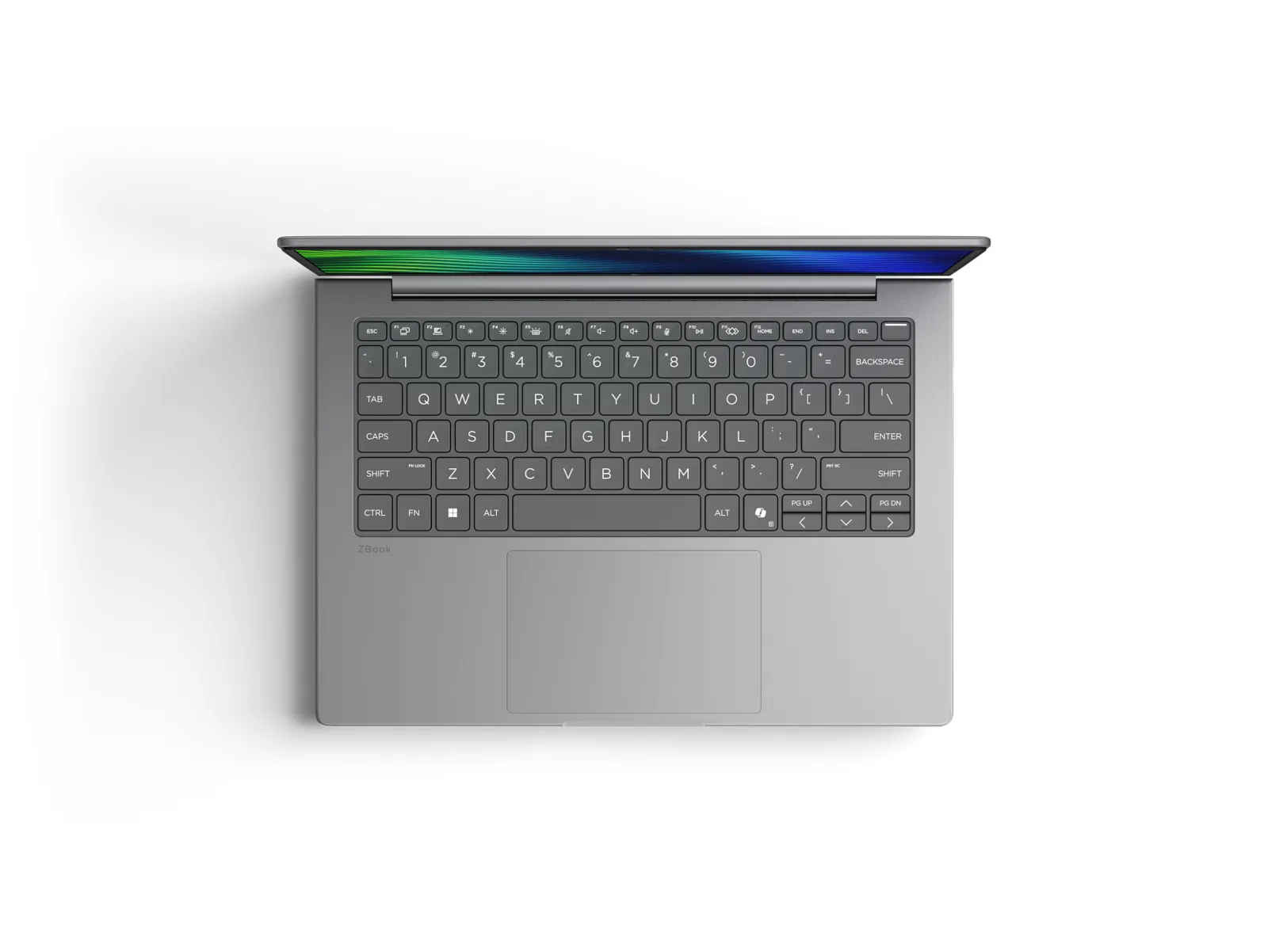 HP ZBook 8 G2a 14 inch Mobile Workstation PC, top view