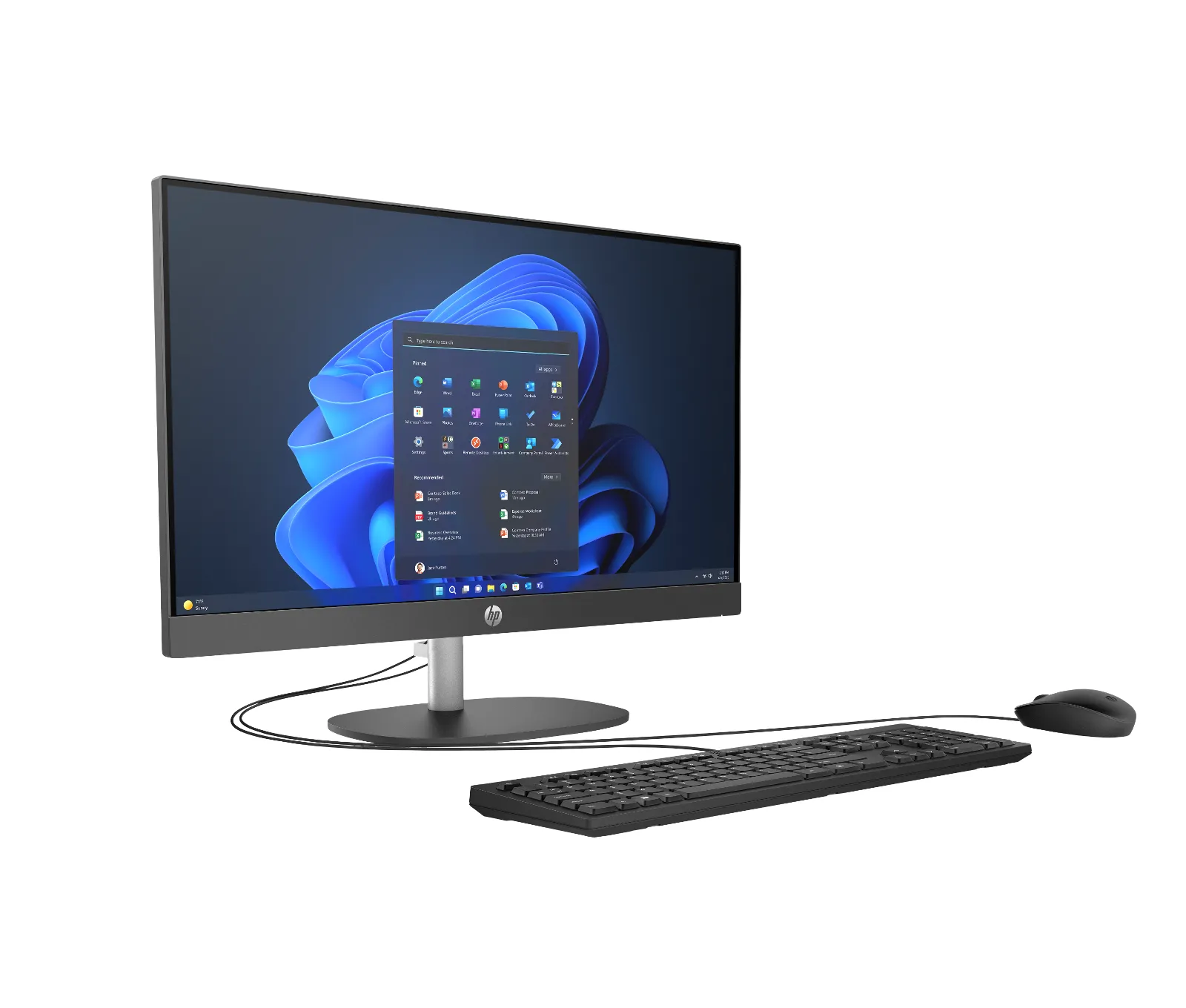 HP ProOne 240 G10 Desktop PC, right side view