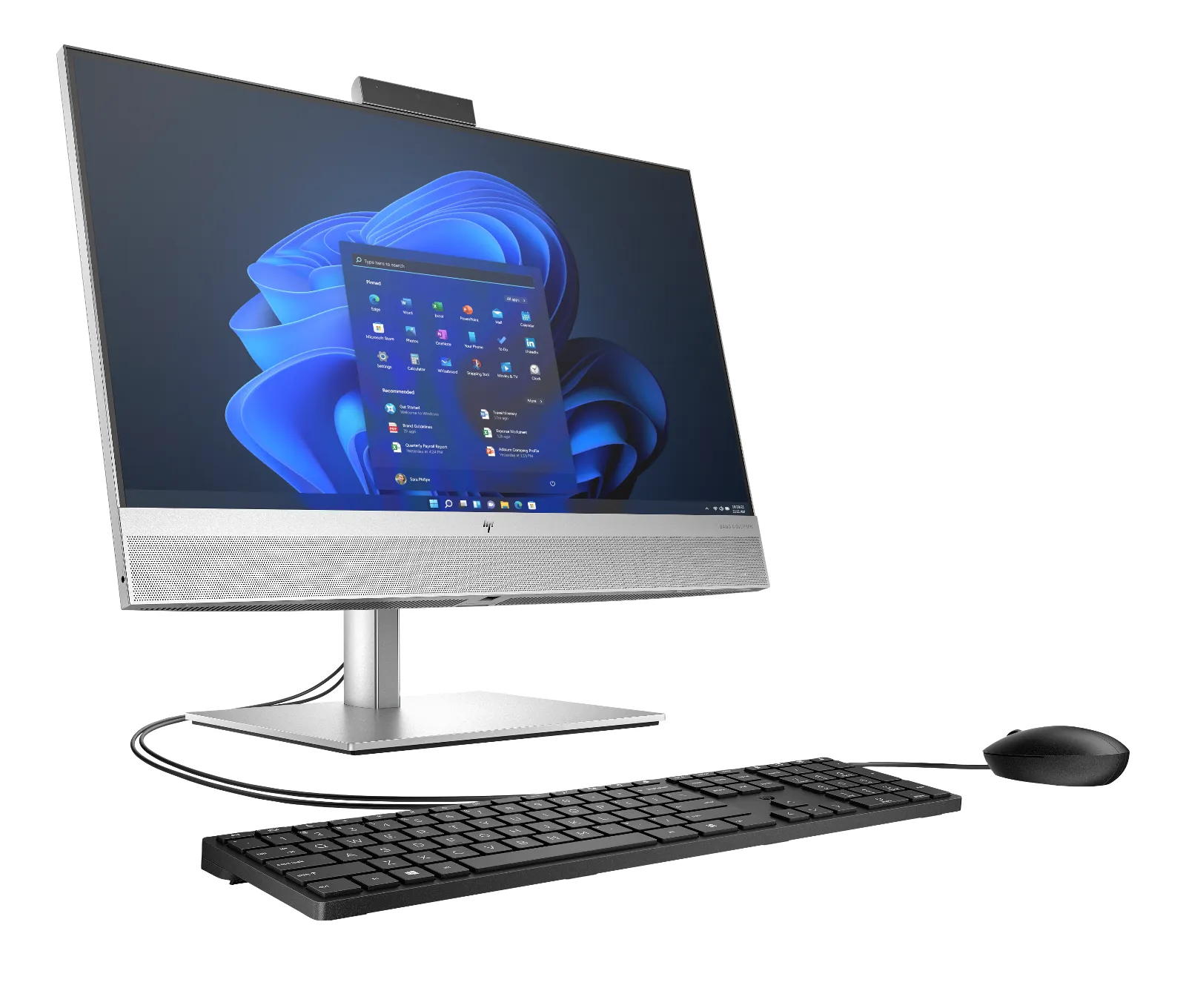 HP EliteOne 840 G9 All-in-One Touchscreen PC, right side view