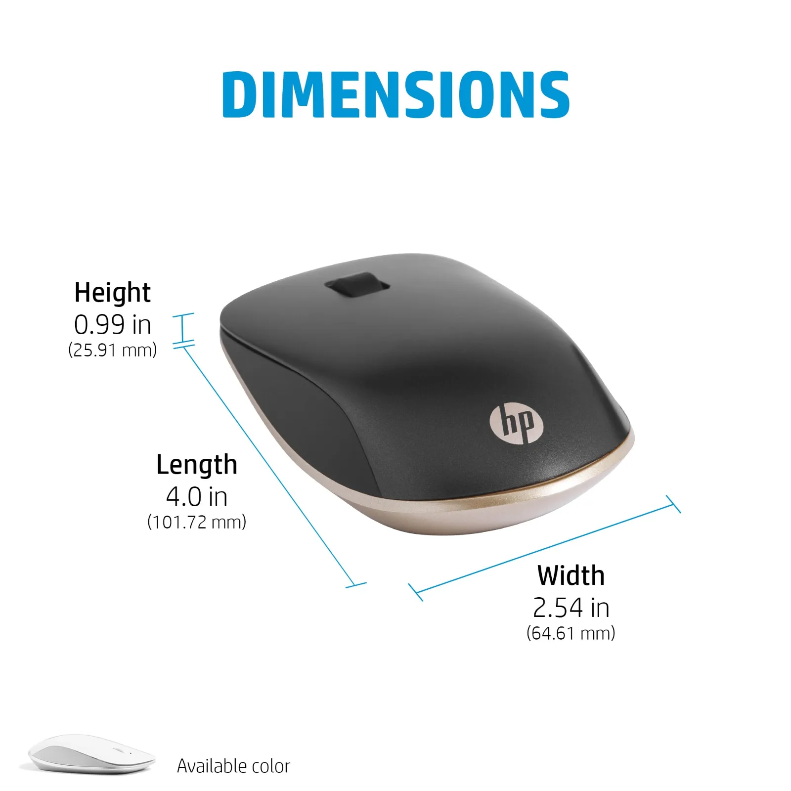 HP 410 Slim White Bluetooth mouse