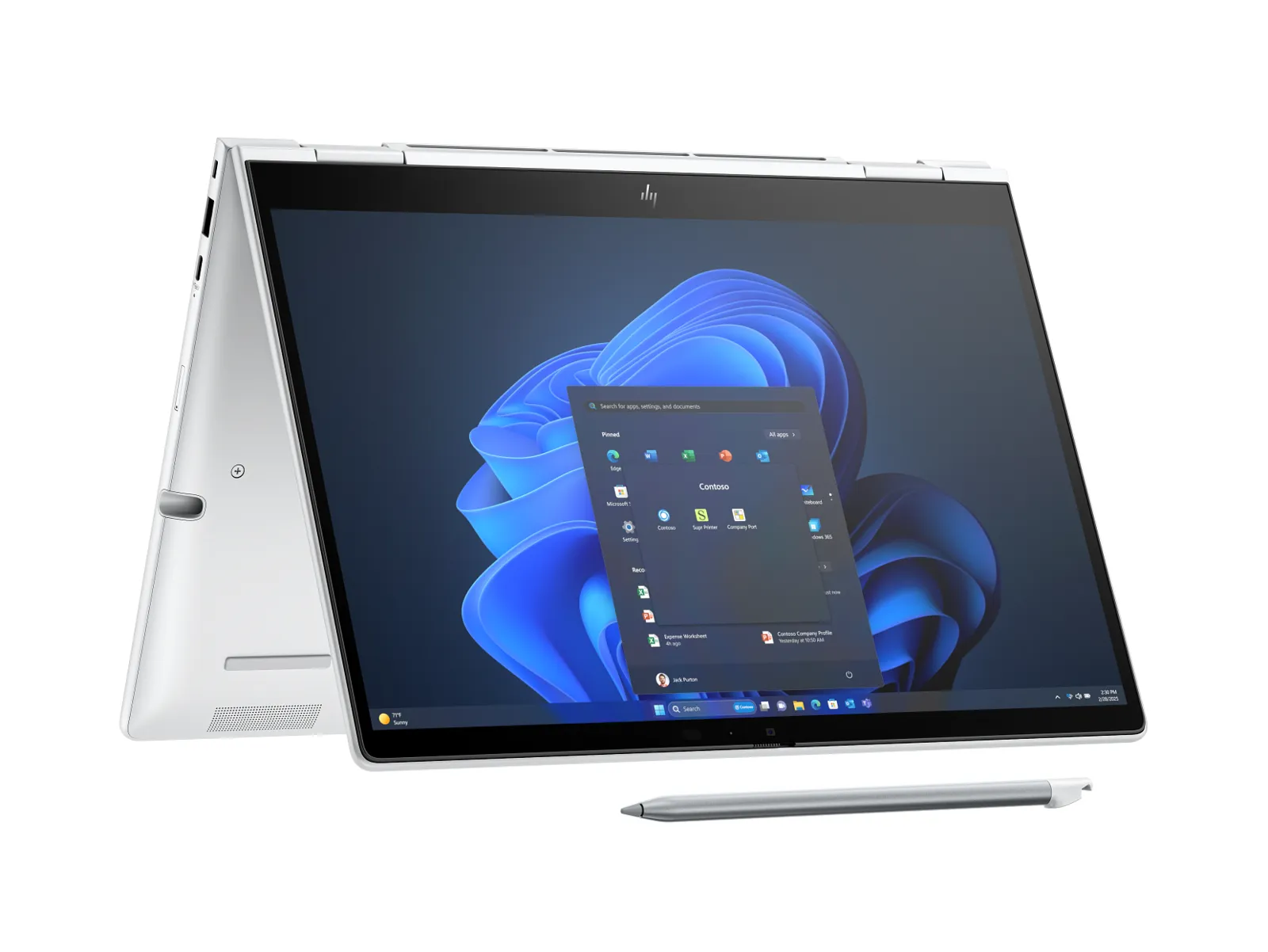 HP EliteBook 8 Flip G1i 13 inch Notebook AI PC, rear view