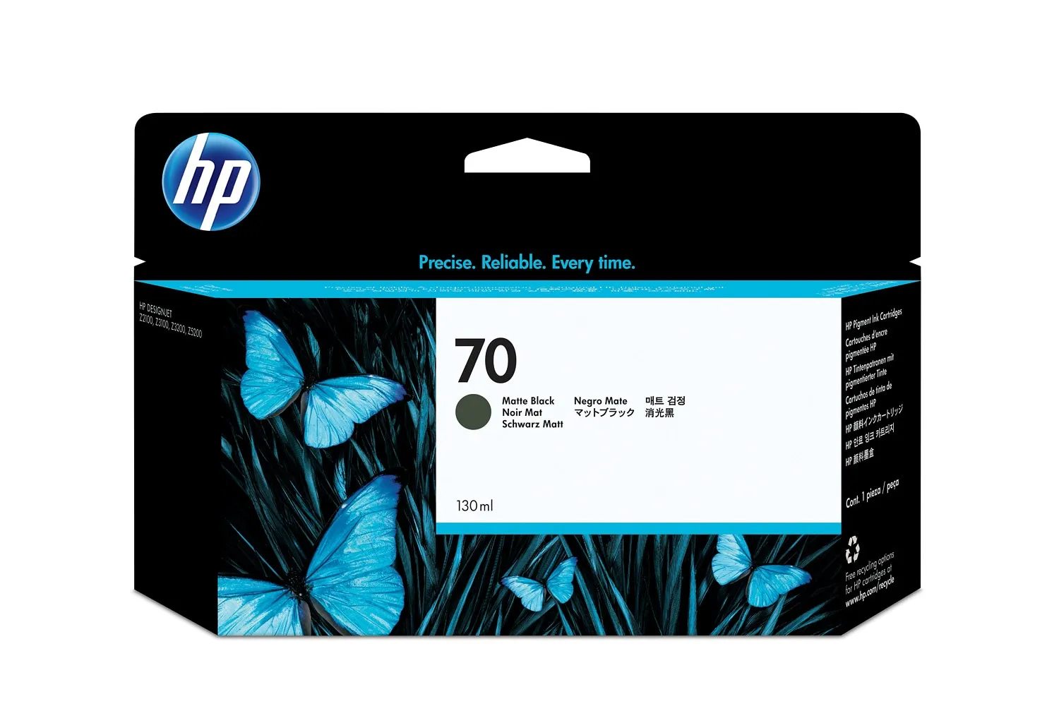 HP 70 130-ml Matte Black DesignJet Ink Cartridge print head