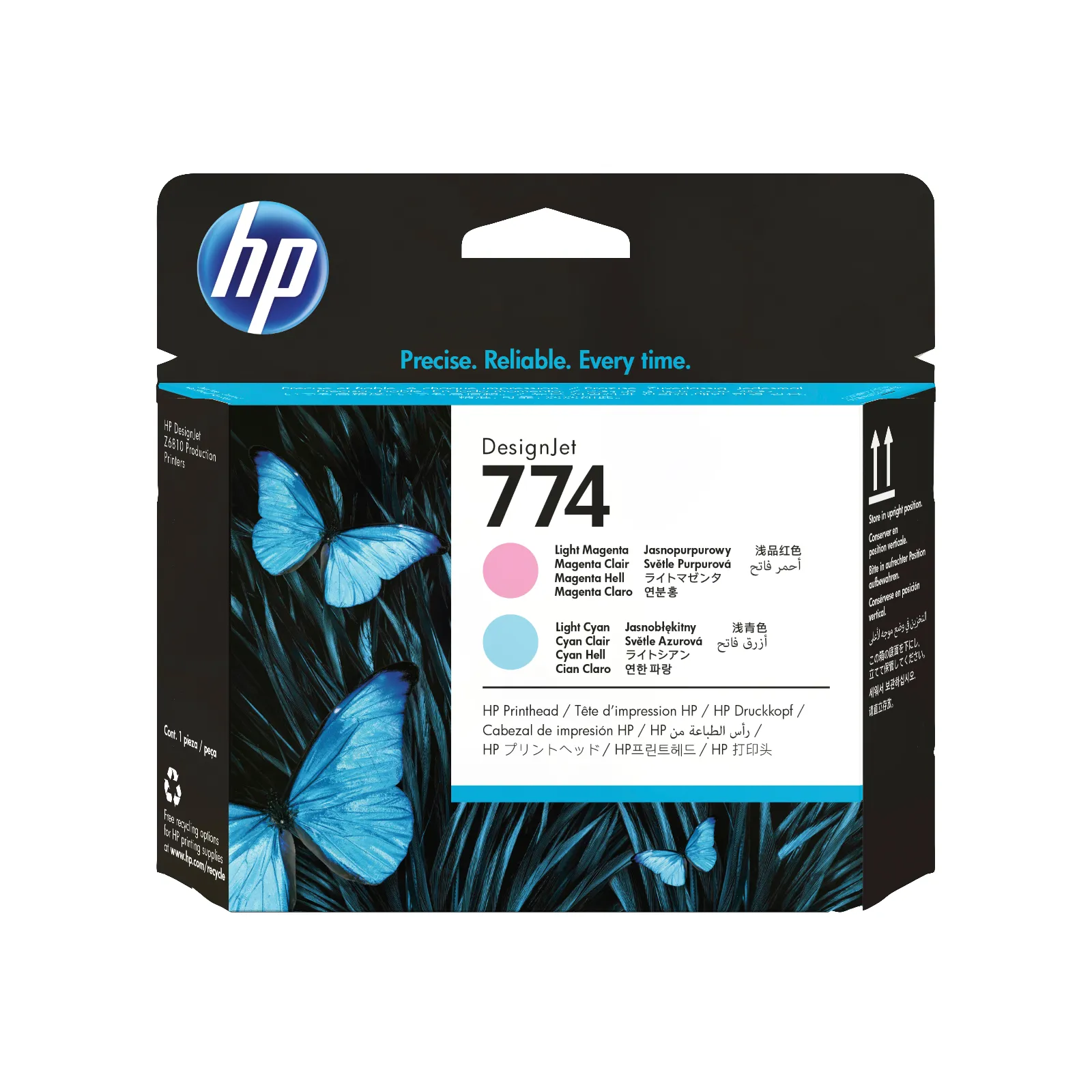 HP 774 Light Magenta/Cyan DesignJet Printhead print head