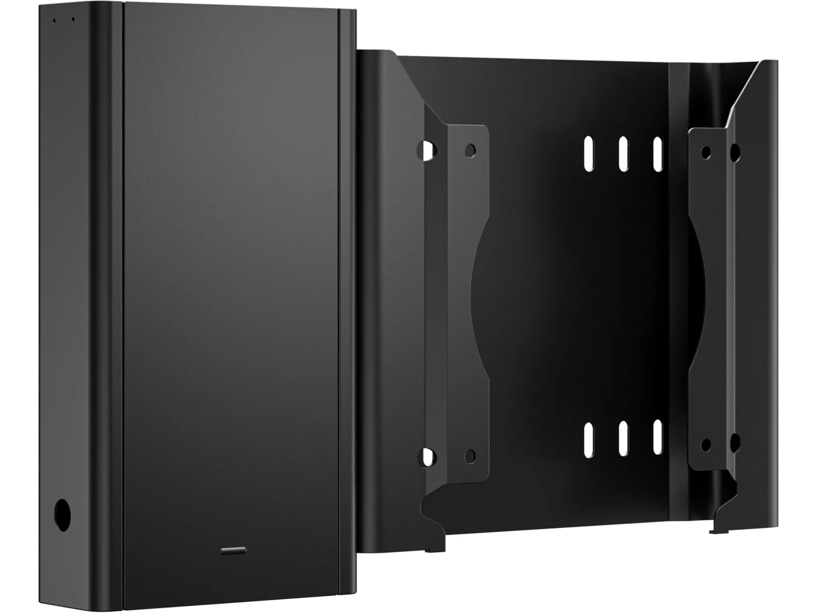 HP Desktop Mini v4+ VESA Sleeve with Power Supply Holder, right side view