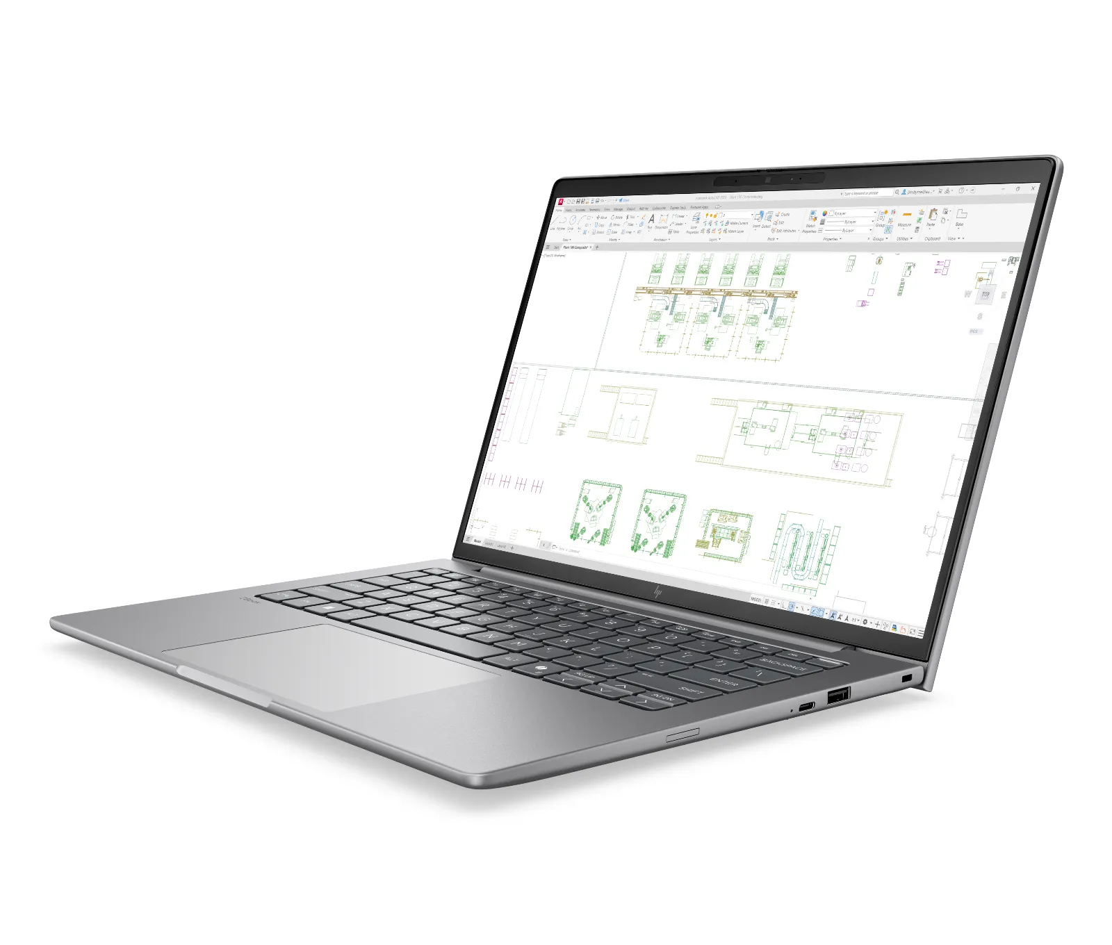 HP ZBook 8 G2i 14 inch Mobile Workstation PC, left side view