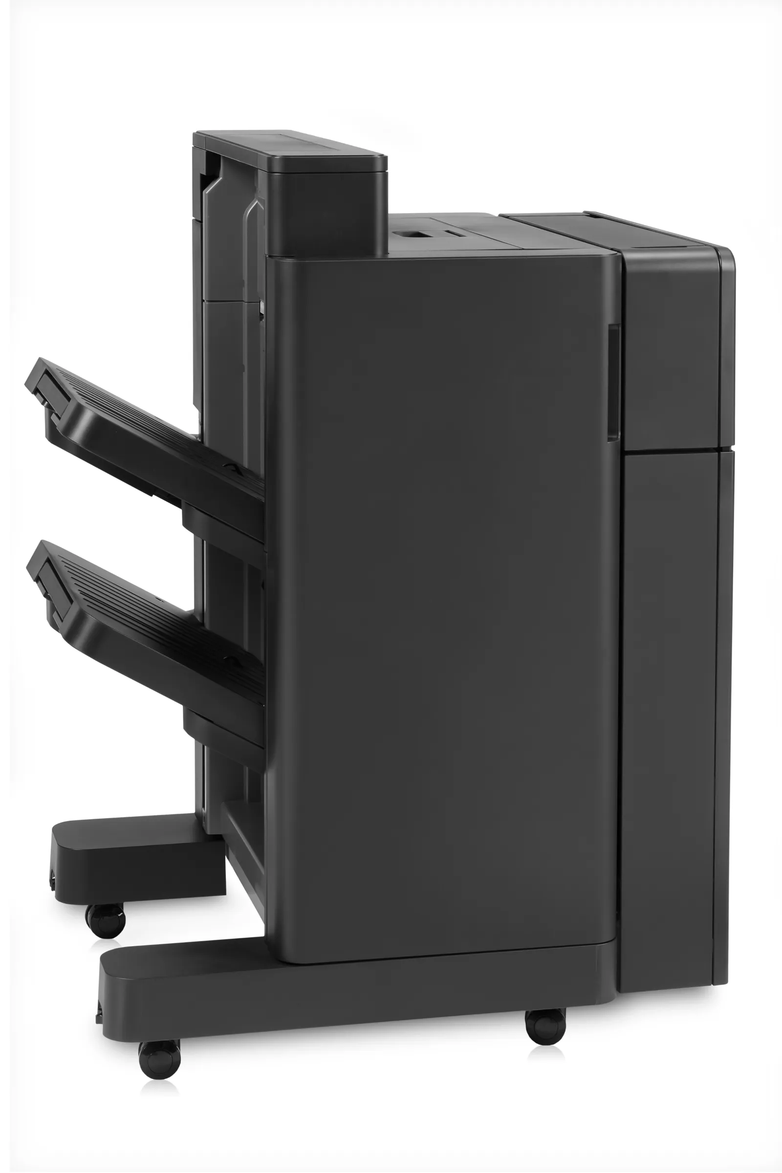 HP LaserJet Stapler/Stacker with 2/4 hole punch, right side view