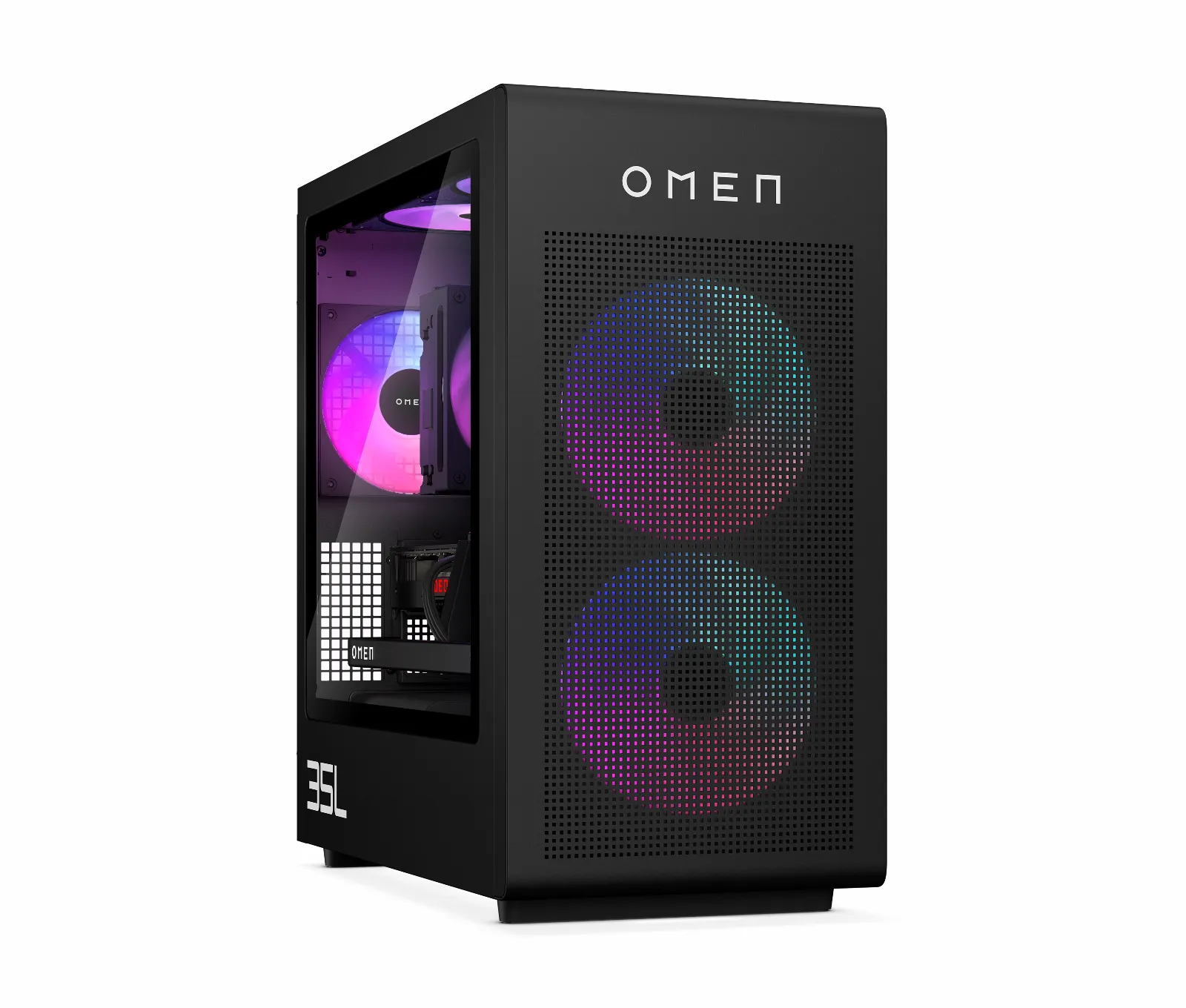 OMEN 35L Gaming Desktop GT16-1008a PC, right side view