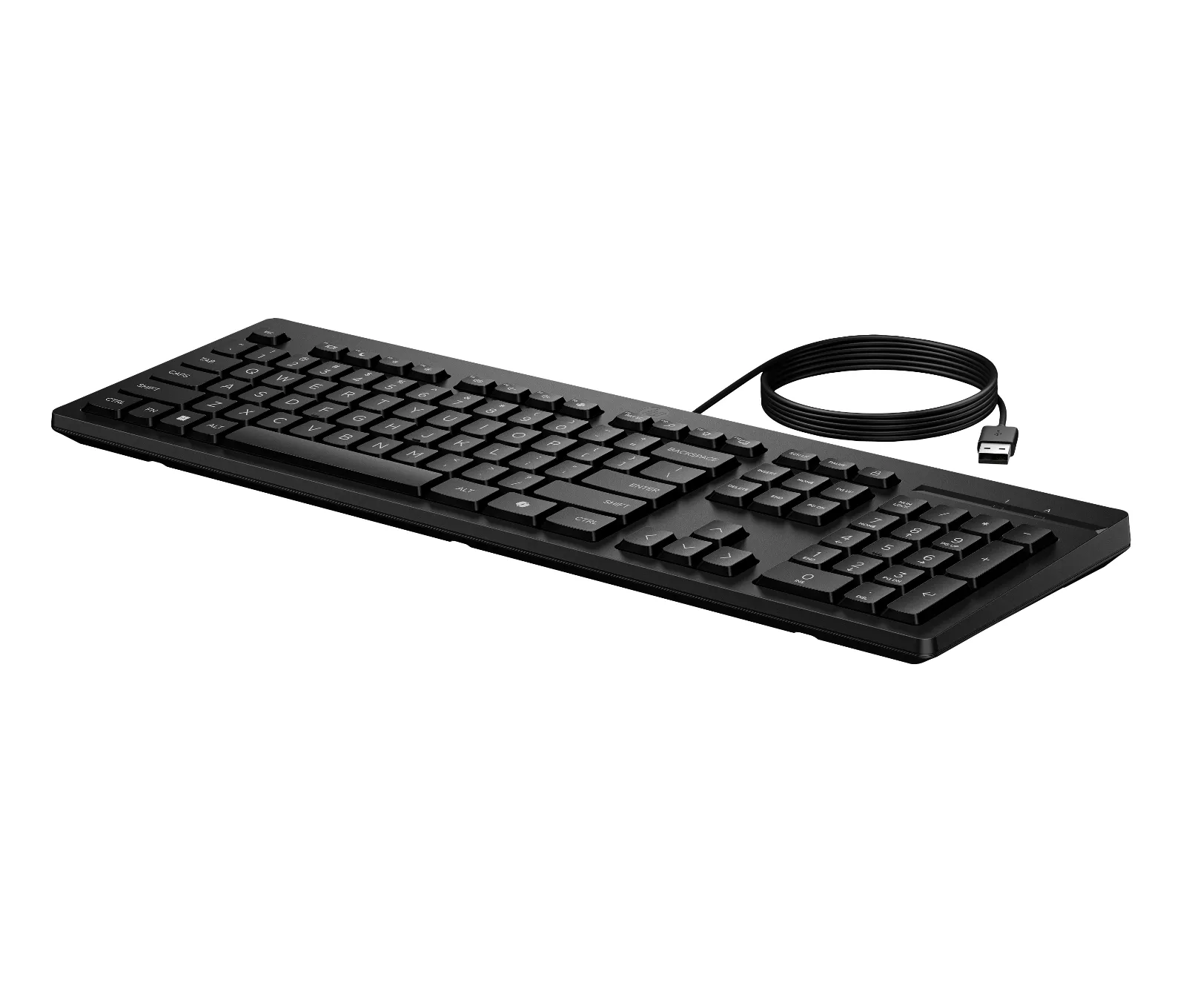 HP 125 Wired Keyboard, right side view