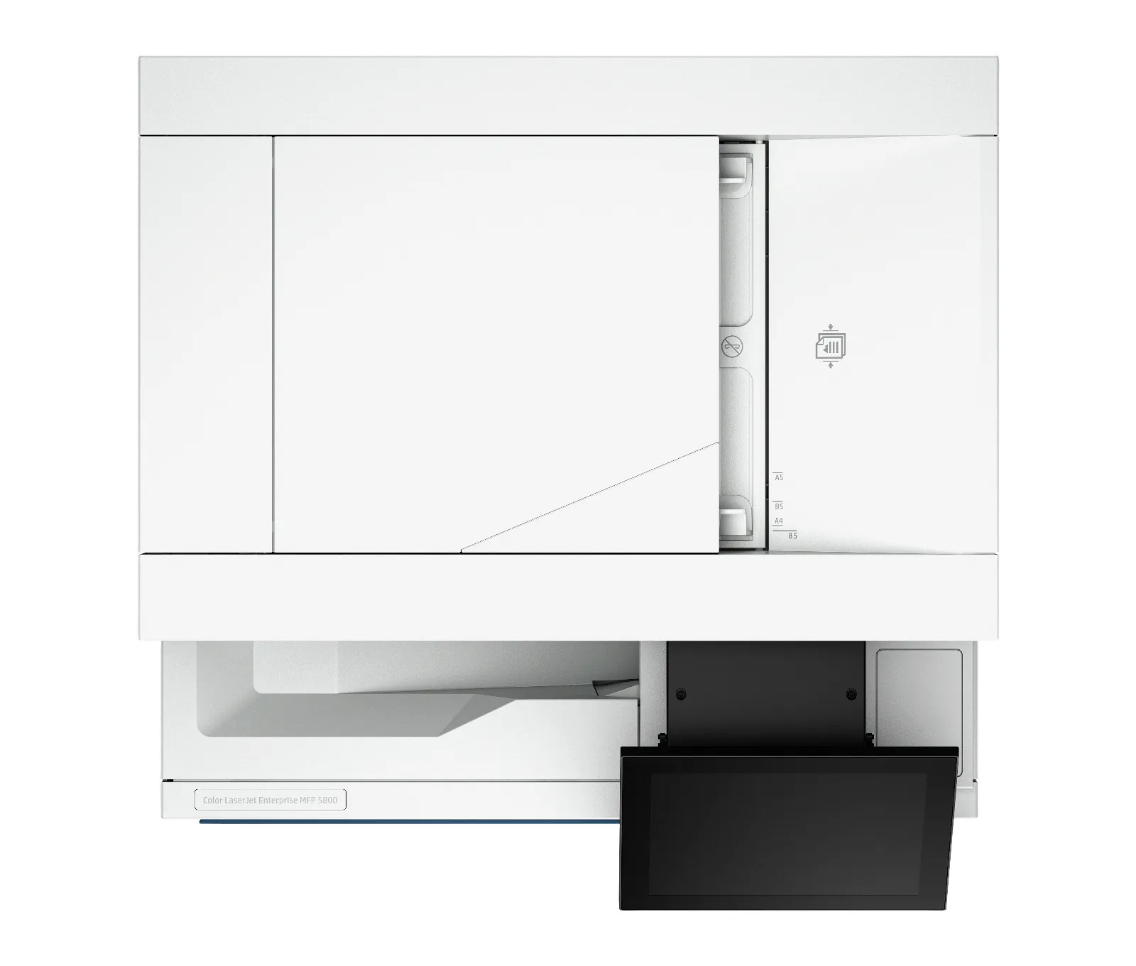 HP Color LaserJet Enterprise MFP 5800dn Printer, top view