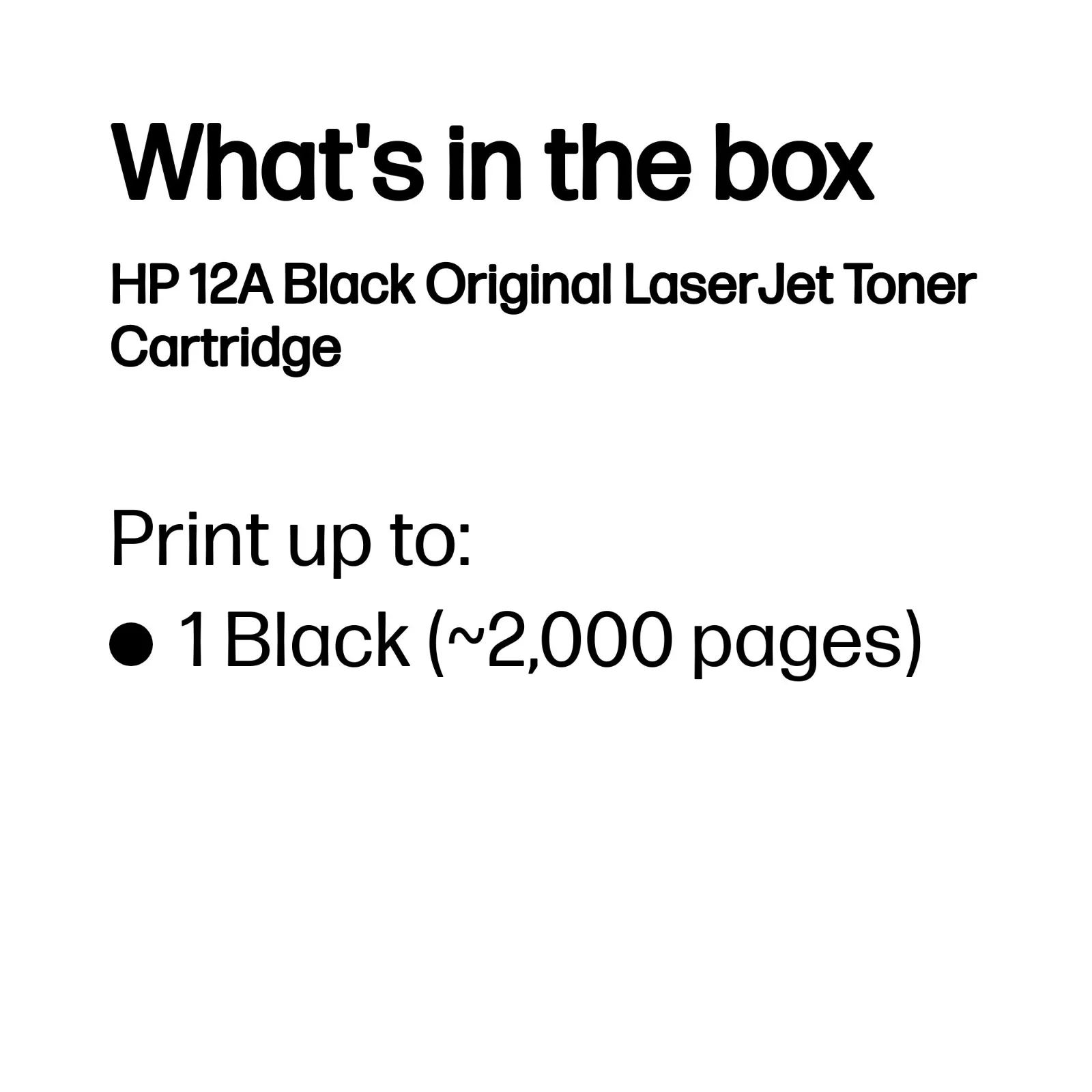 HP 12A Black Original LaserJet toner cartridge