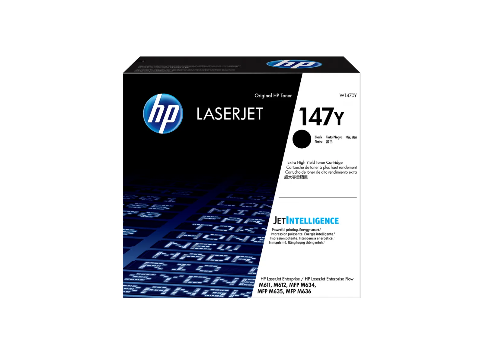 HP 147Y Extra High Yield Black Original LaserJet Toner Cartridge, front view