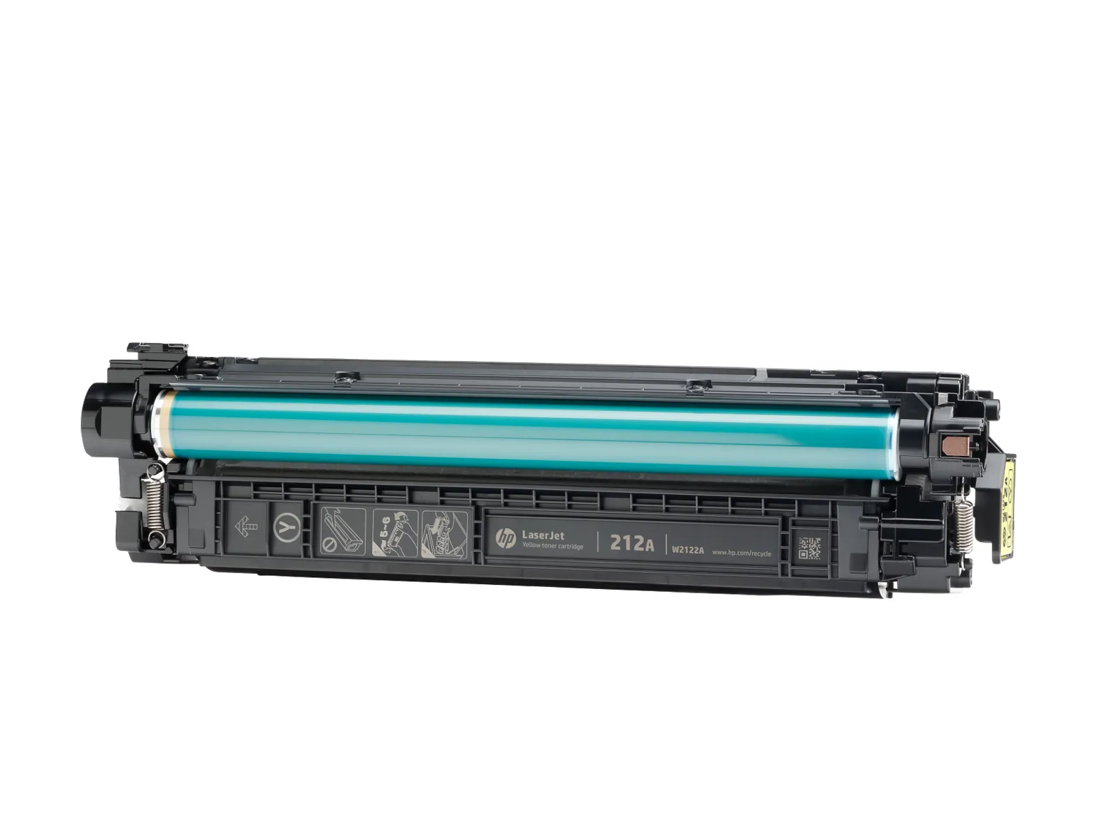 HP 212A Yellow Original LaserJet Toner Cartridge, left side view