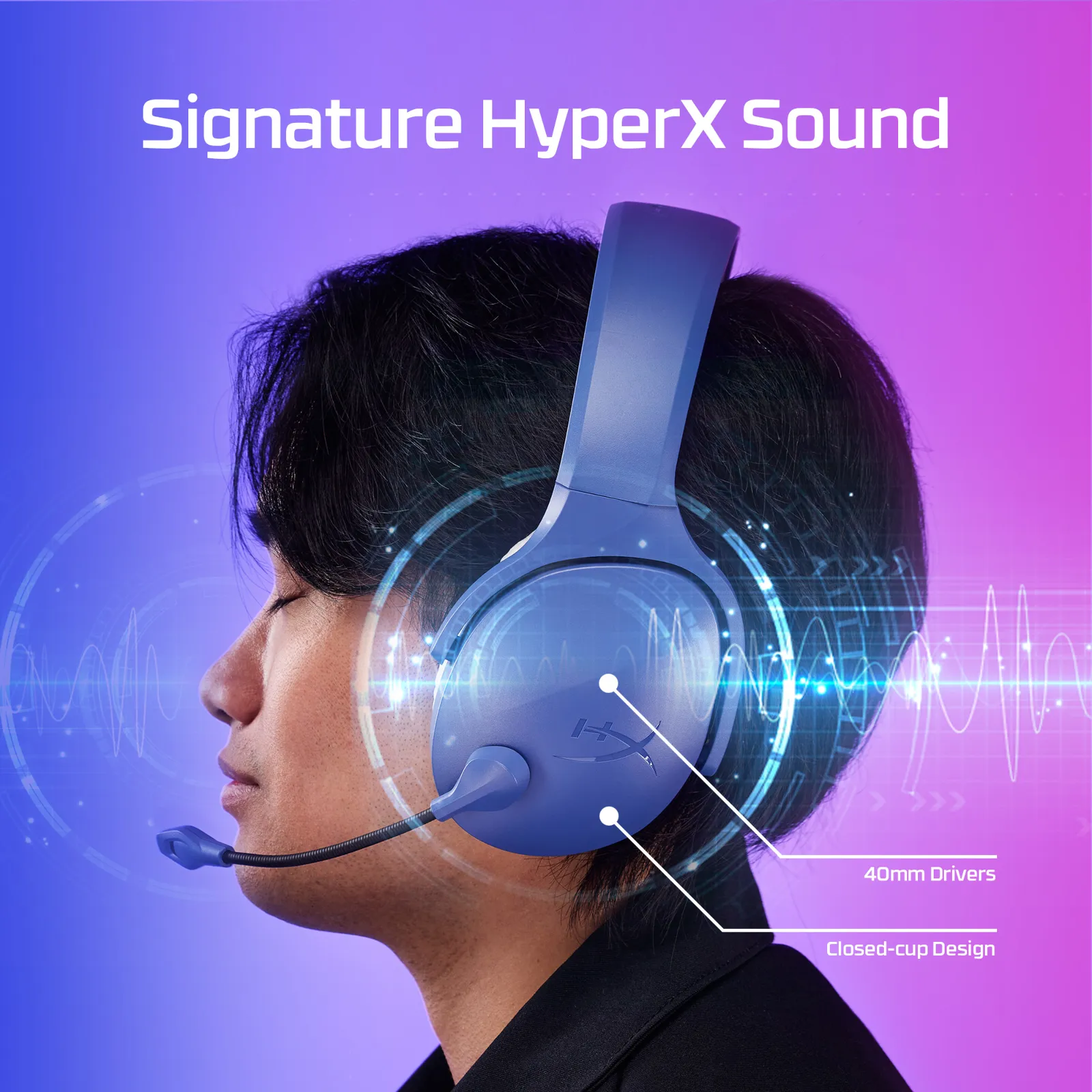 HyperX Cloud Jet Wireless Light Blue Gaming Headset