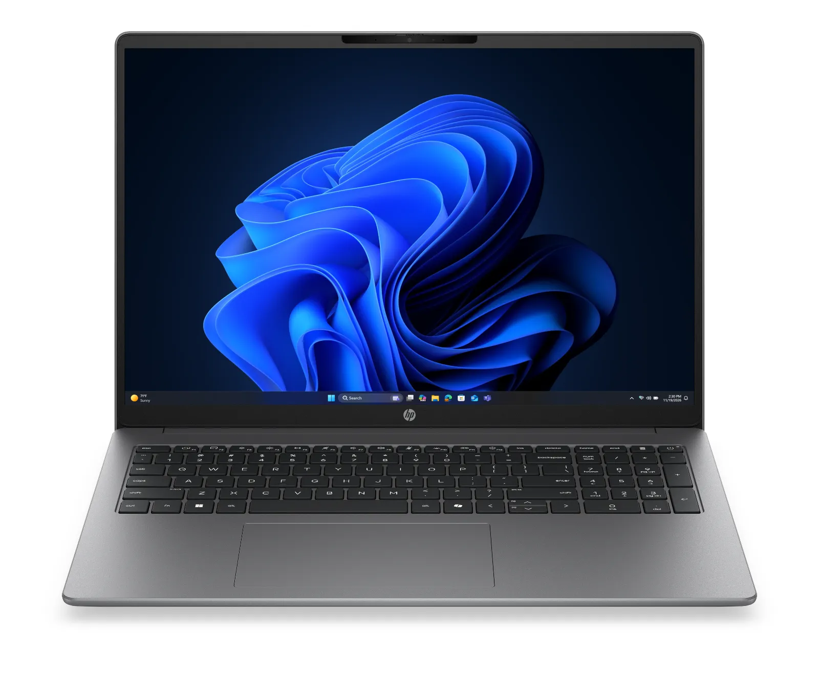 HP 200 G2i 16 inch Notebook PC, front view