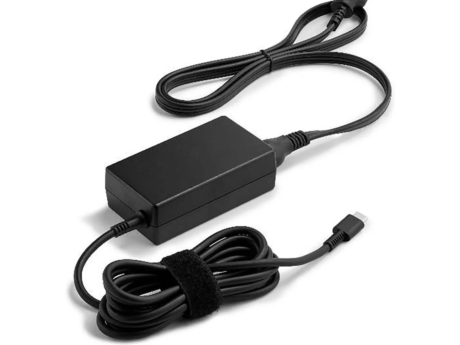 HP 65W USB-C LC Power Adapter, front view